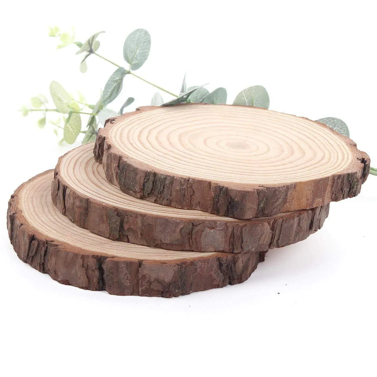 Round wood slab