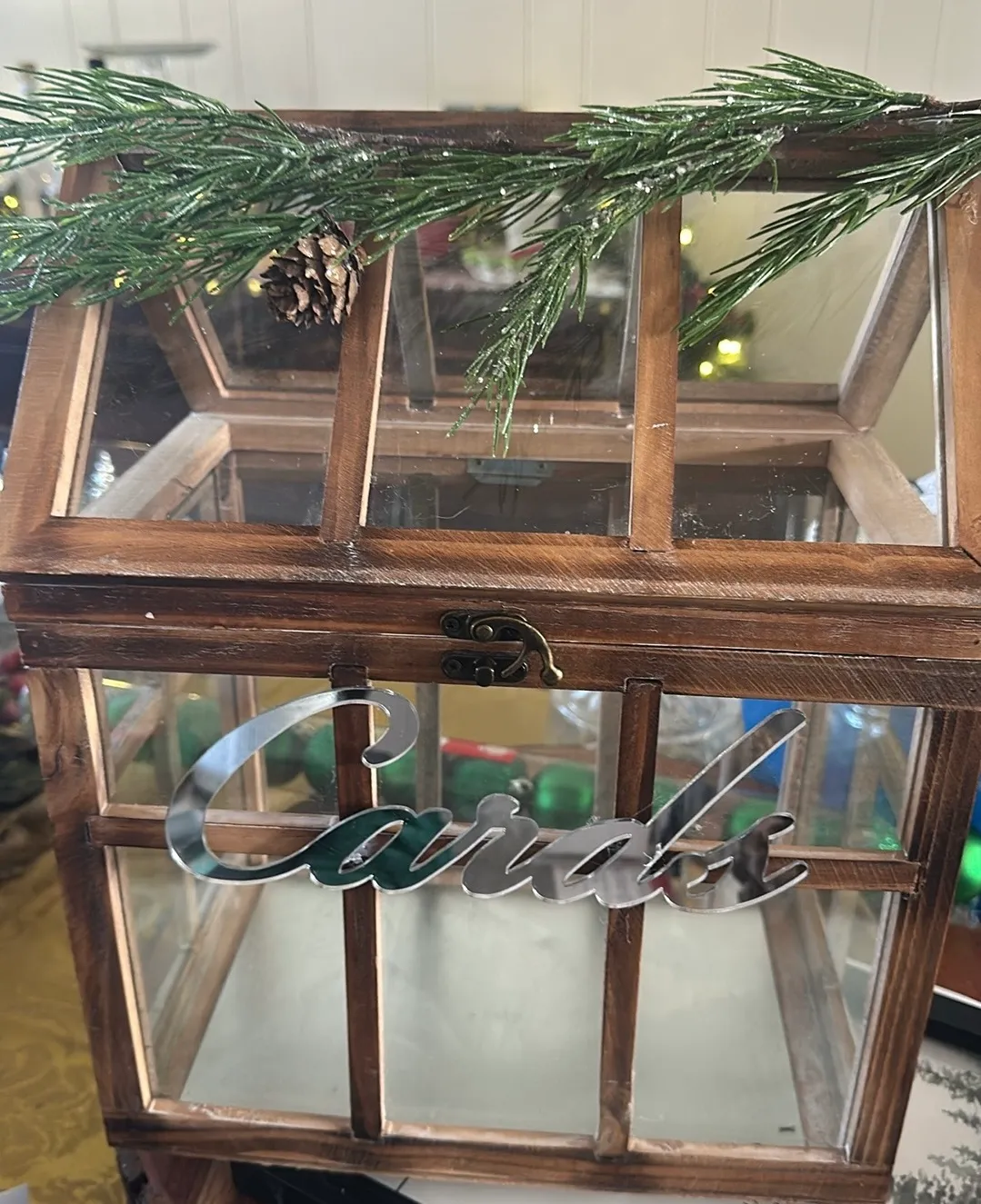 Card Box-wood and glass