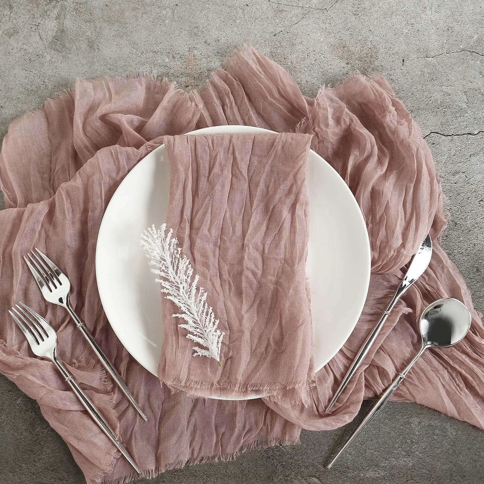 Gauze napkin -Dusty rose