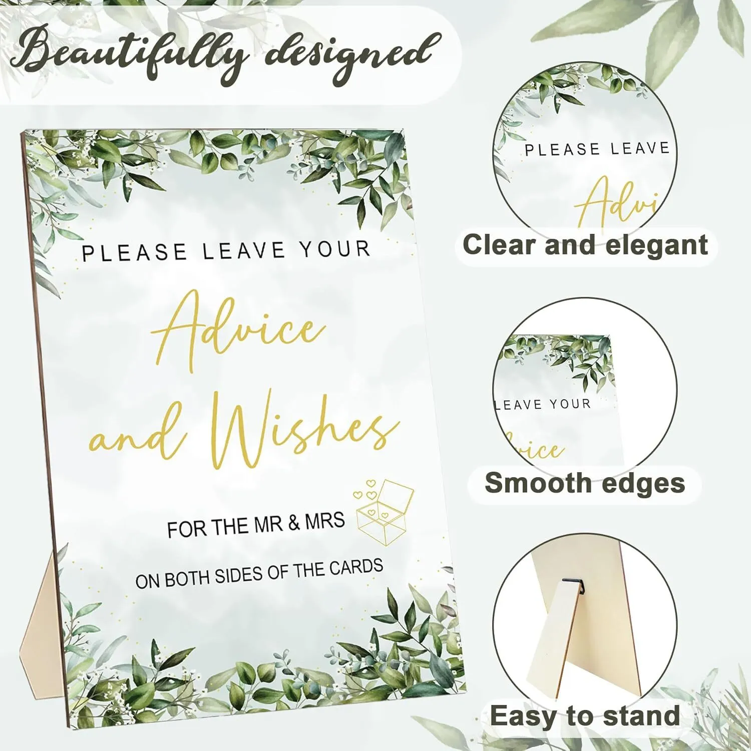 Leave your Advice-Clear box-Mr & Mrs