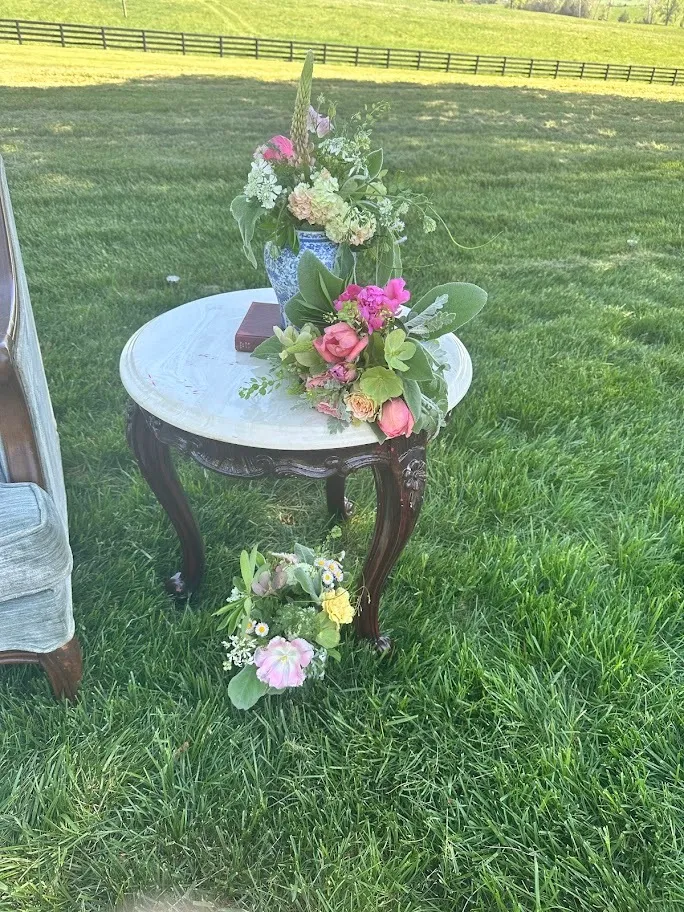 Marble Top end table 