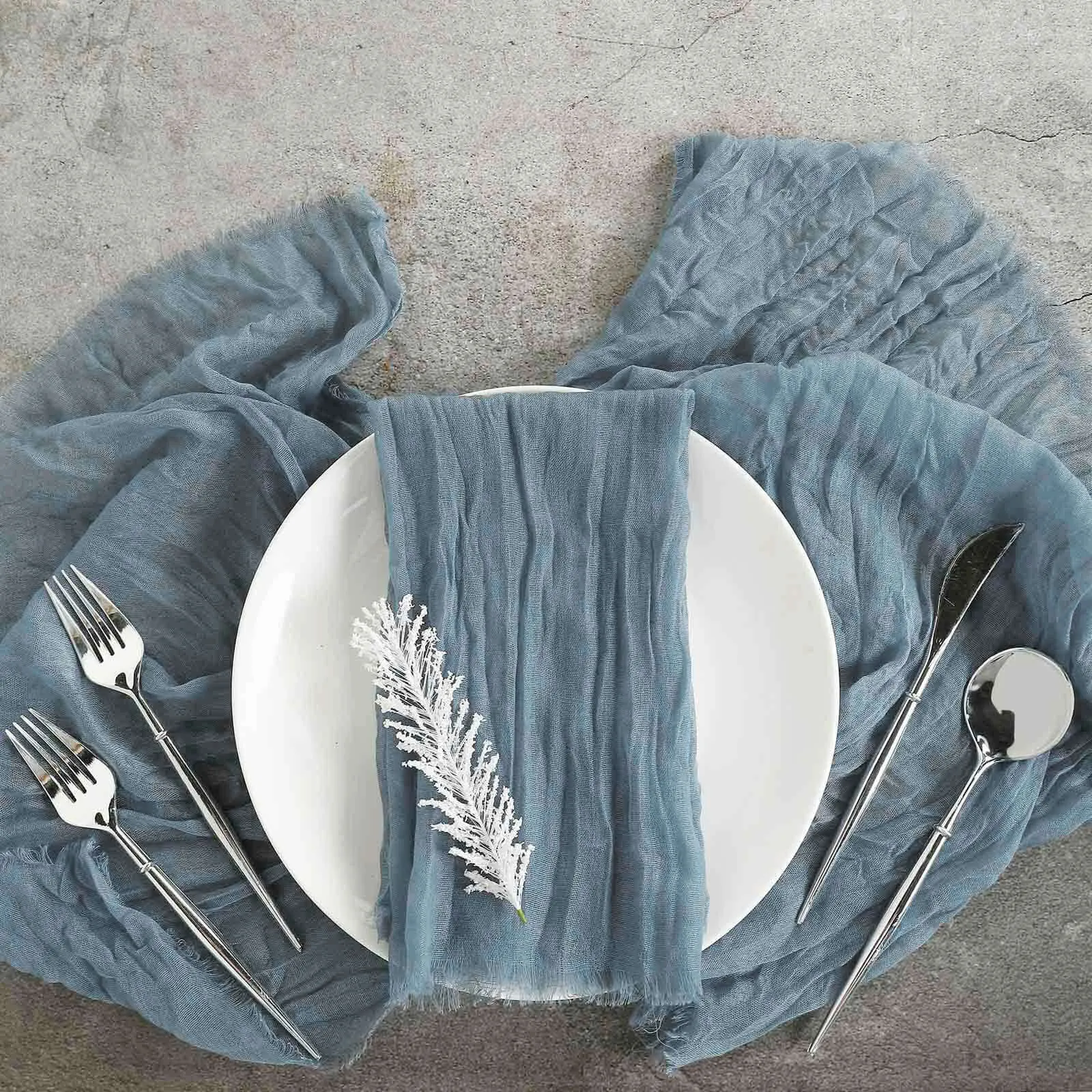 Gauze Napkin-Dusty Blue