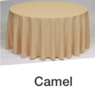 Tablecloth-120" Round- Camel