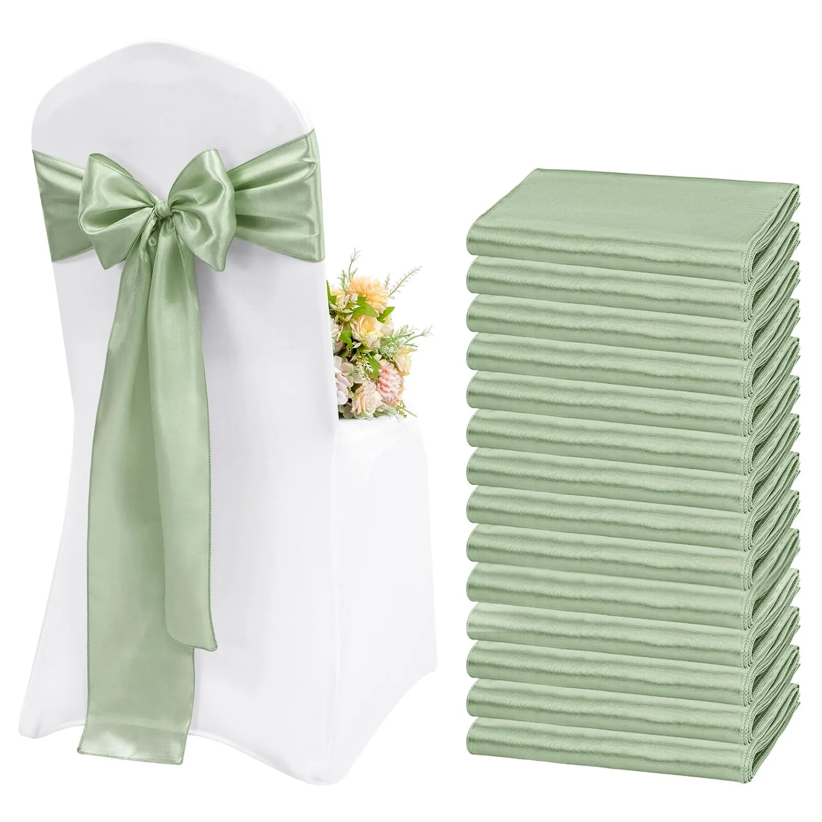 Chair Sash-Satin-Sage