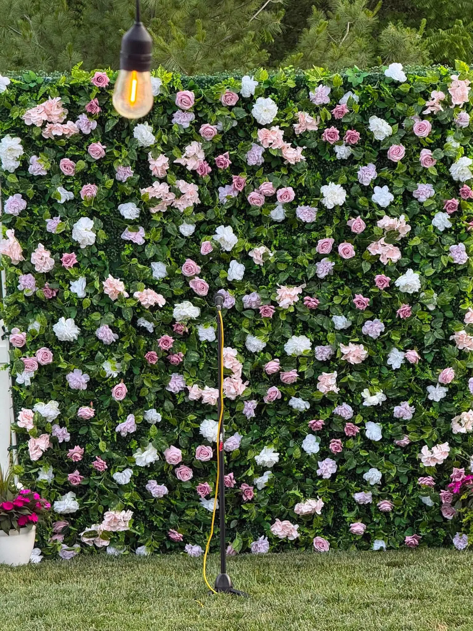 Floral Wall-purple/pink/white