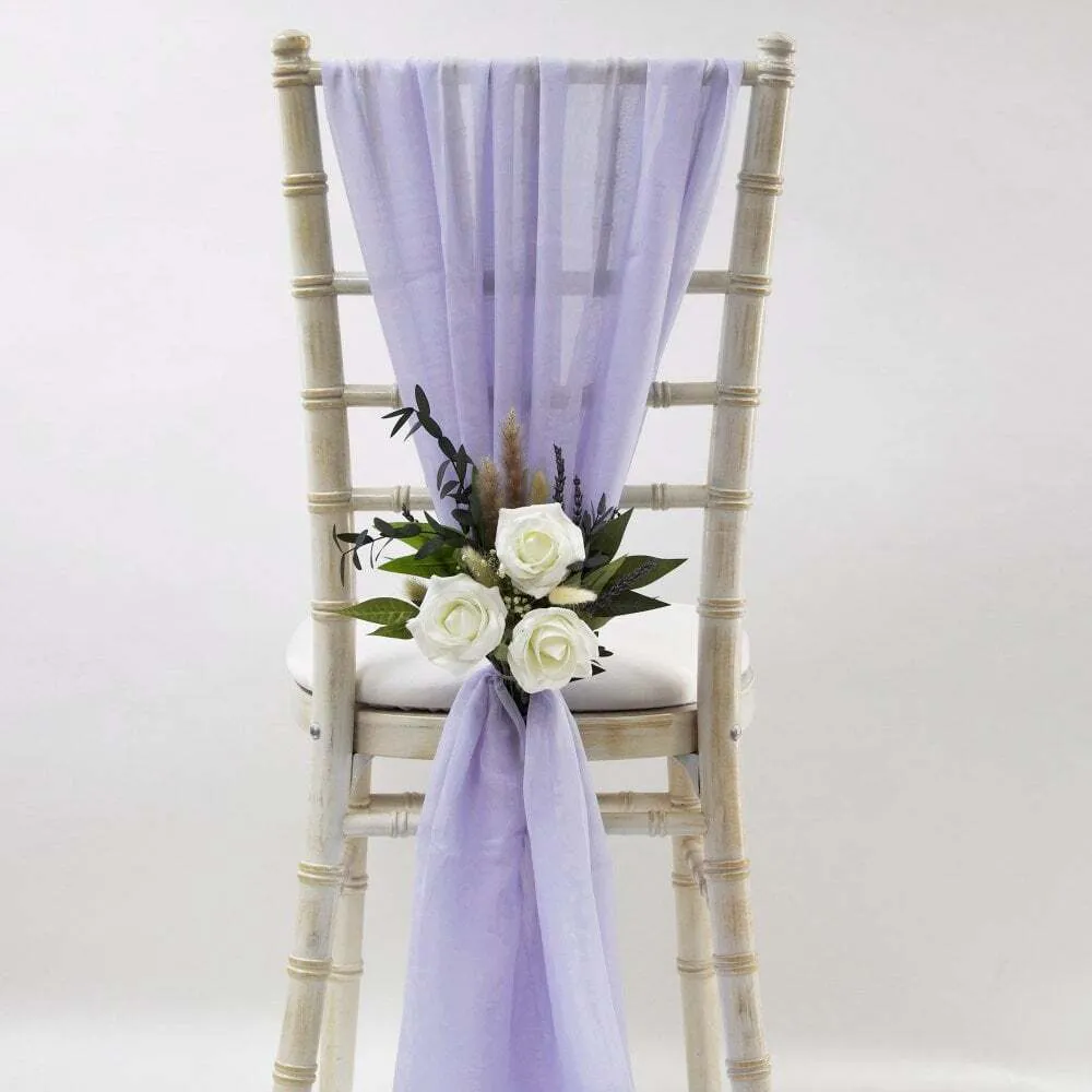 Chair Sash-Chiffon-Lilac