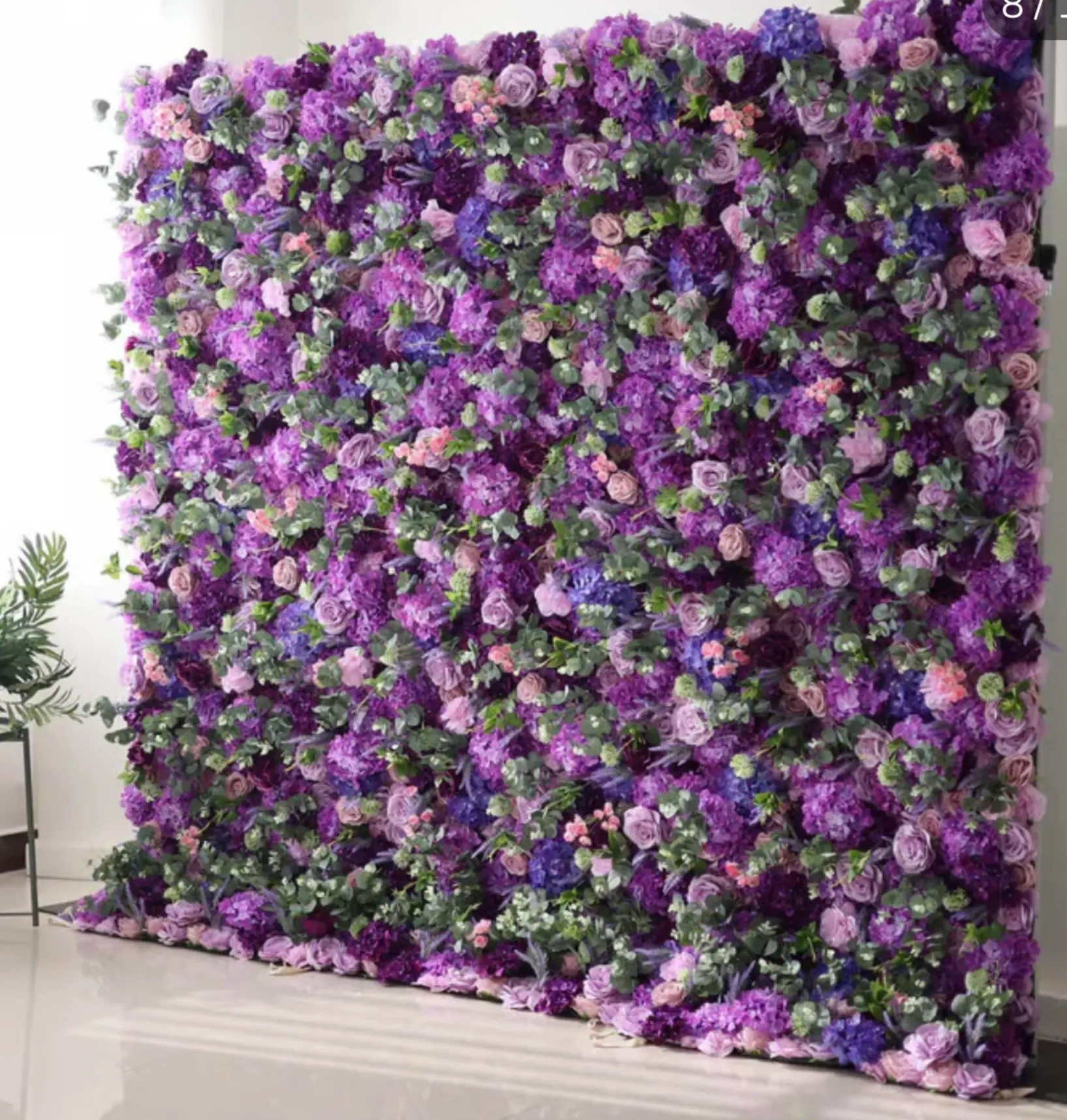 Floral Wall-purple