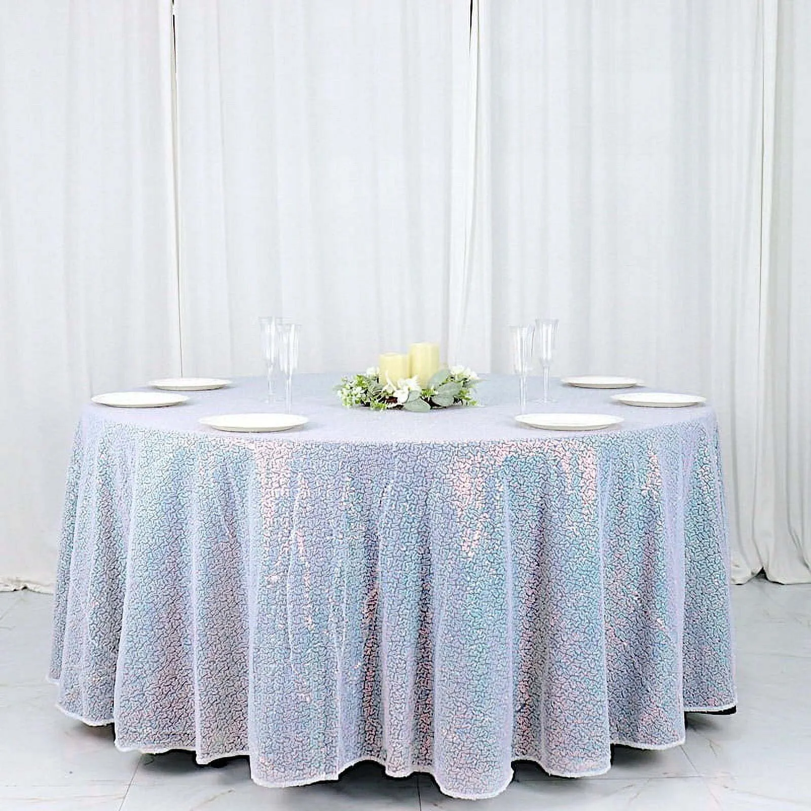 Table cloth-light blue-120’’