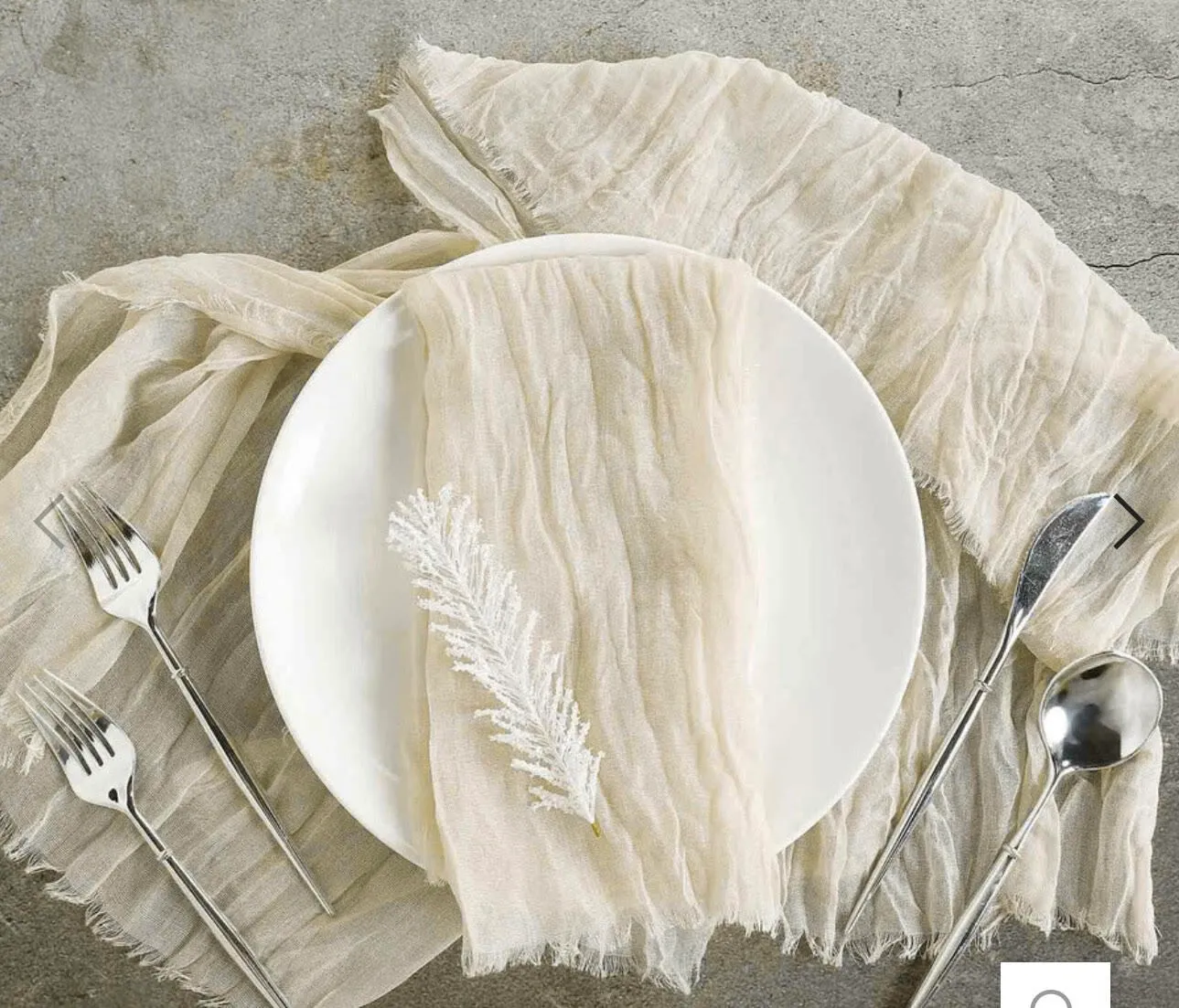 Gauze Cream Runner- Item # 2005