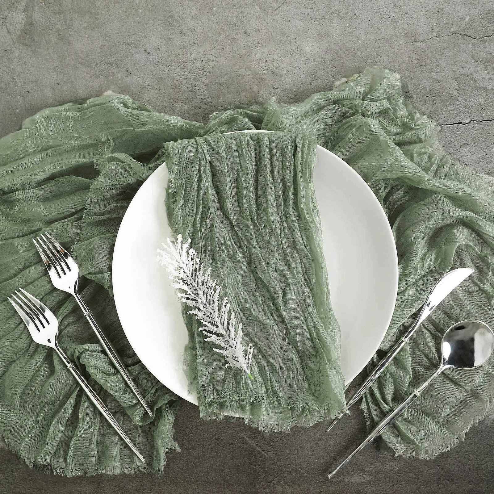 gauze napkin-sage