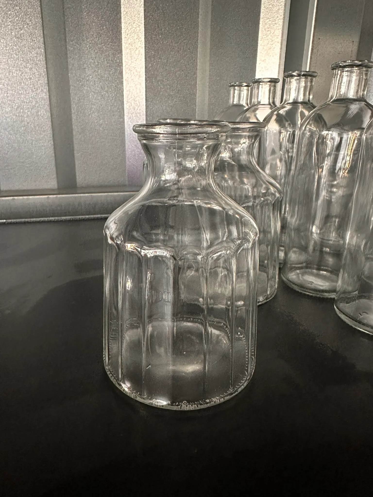 Jar- Clear Tall Beveled
