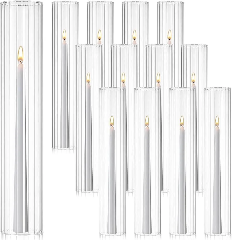 taper candle with shade
