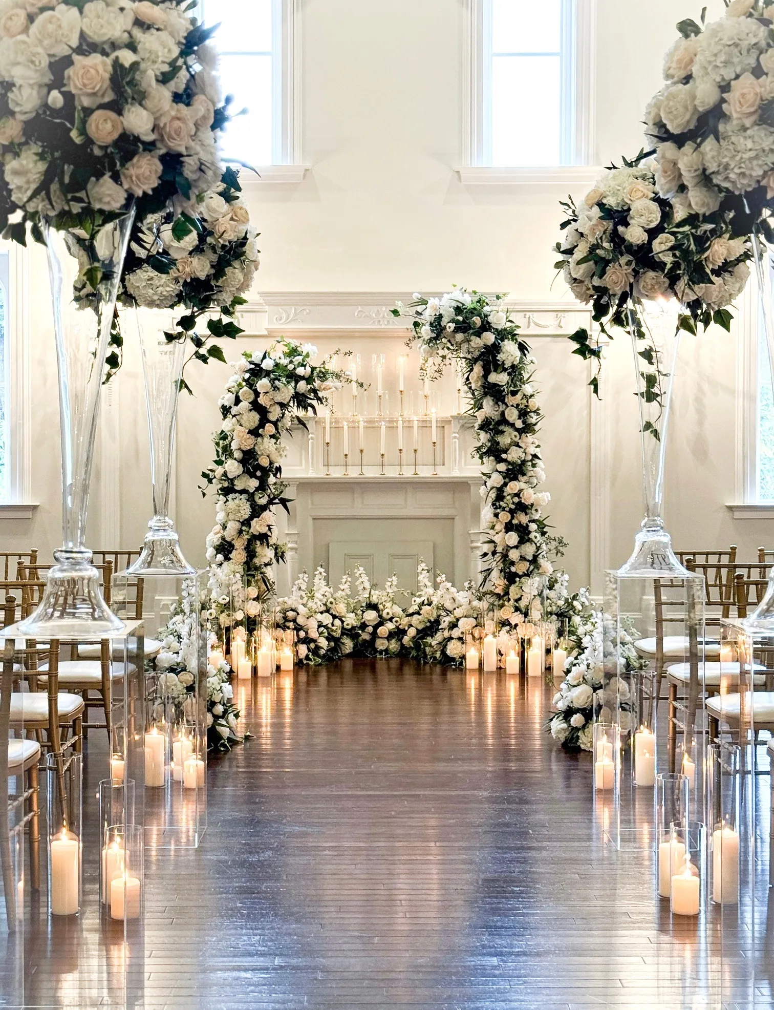 Freestanding Arch & Tall Florals Wedding Package