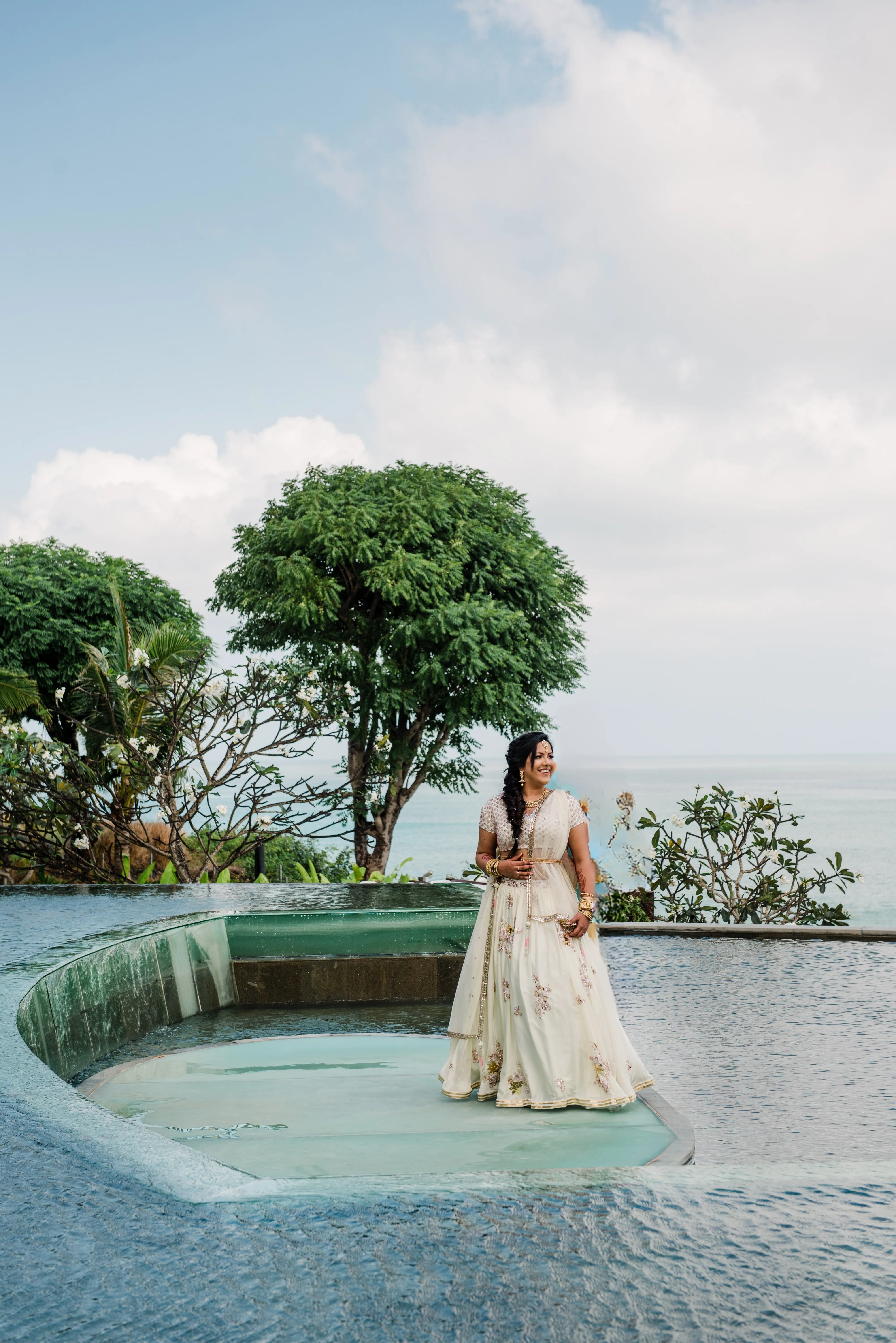 Mani Bhatia Ivory Lehenga