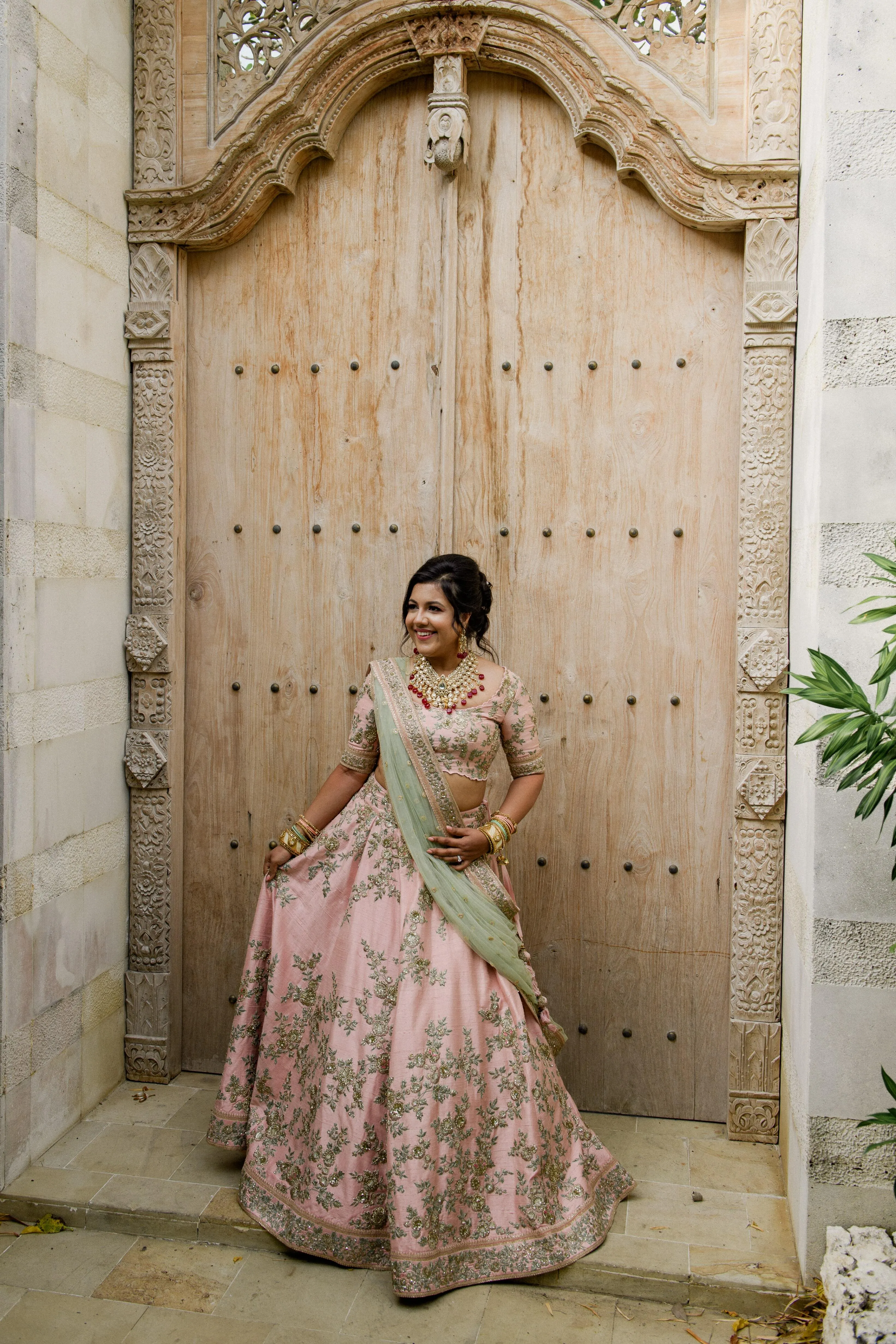Sabyasachi Inspired Pastel Pink Lehenga