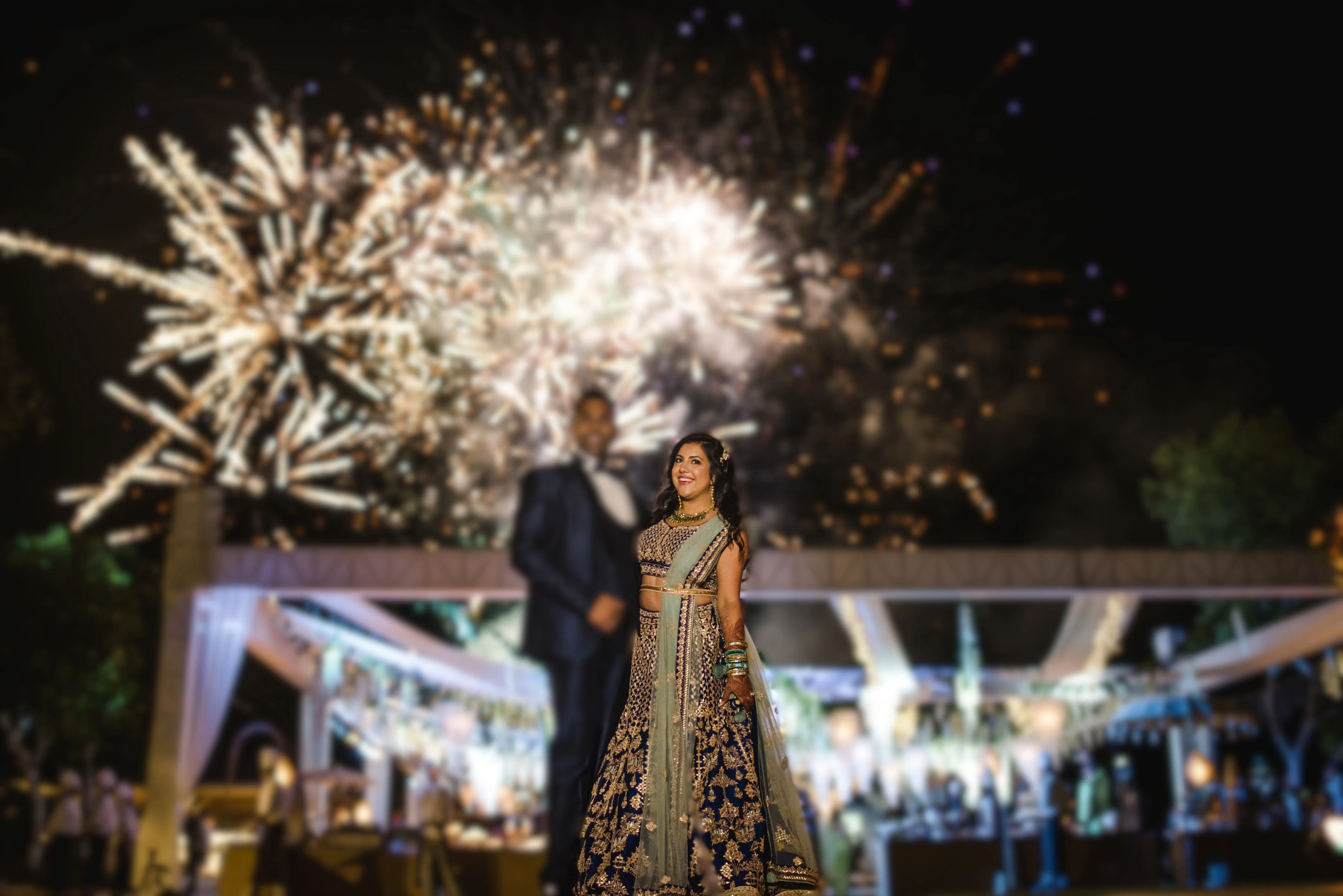 Anita Dhongre Inspired Navy Blue Lehenga