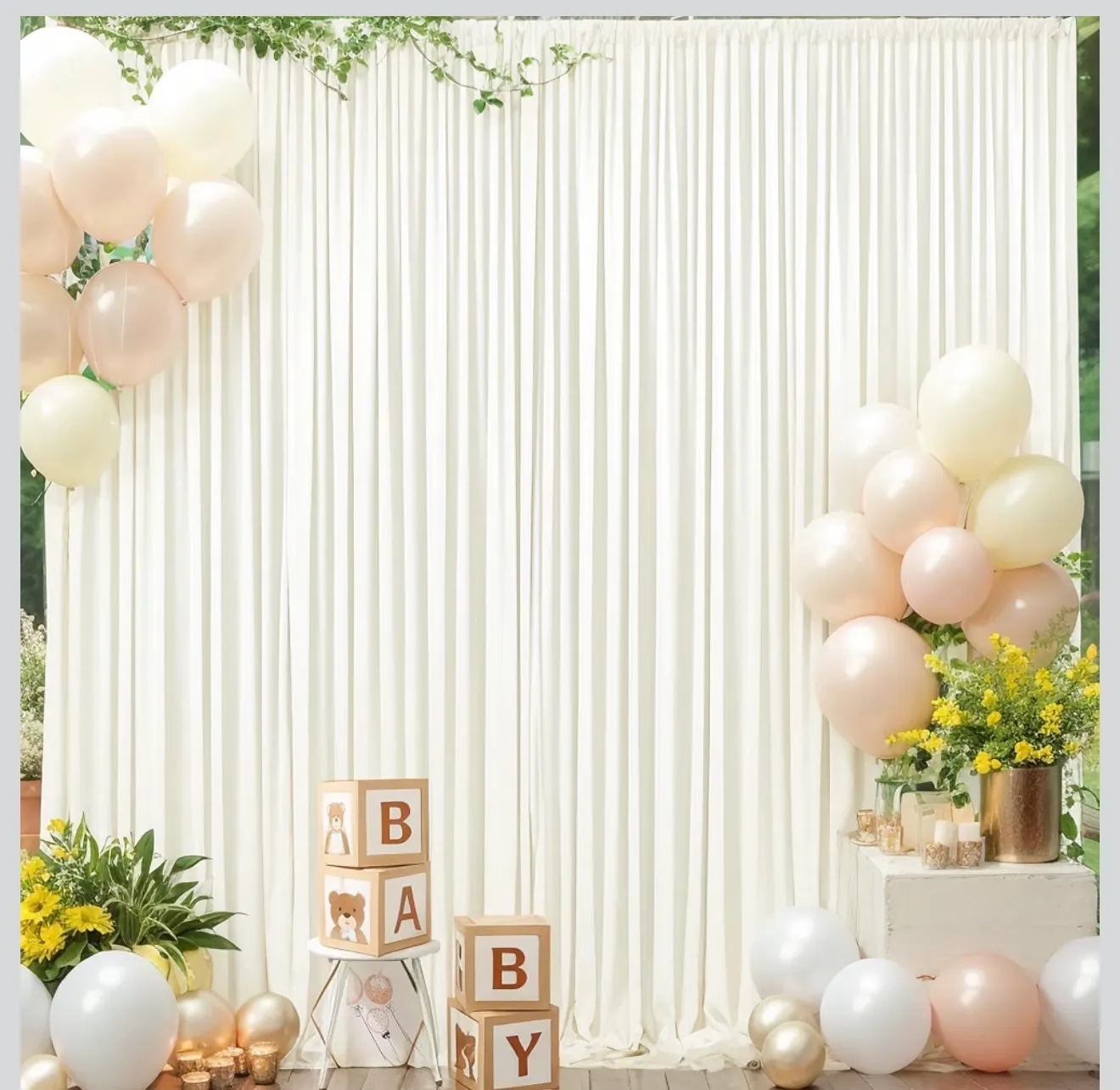 Ivory Cloth Backdrop