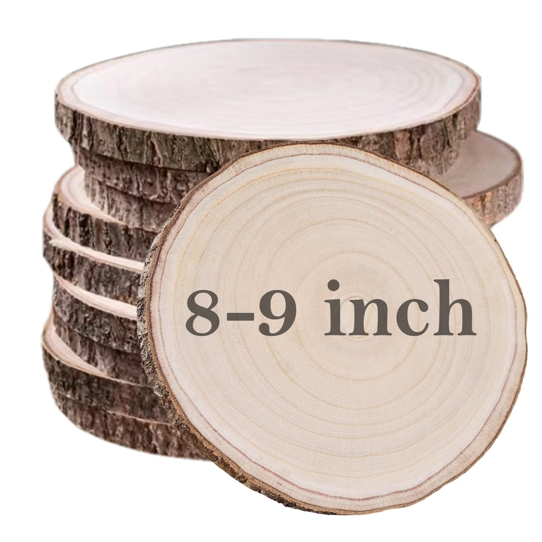 8-9 in Wood Rounds