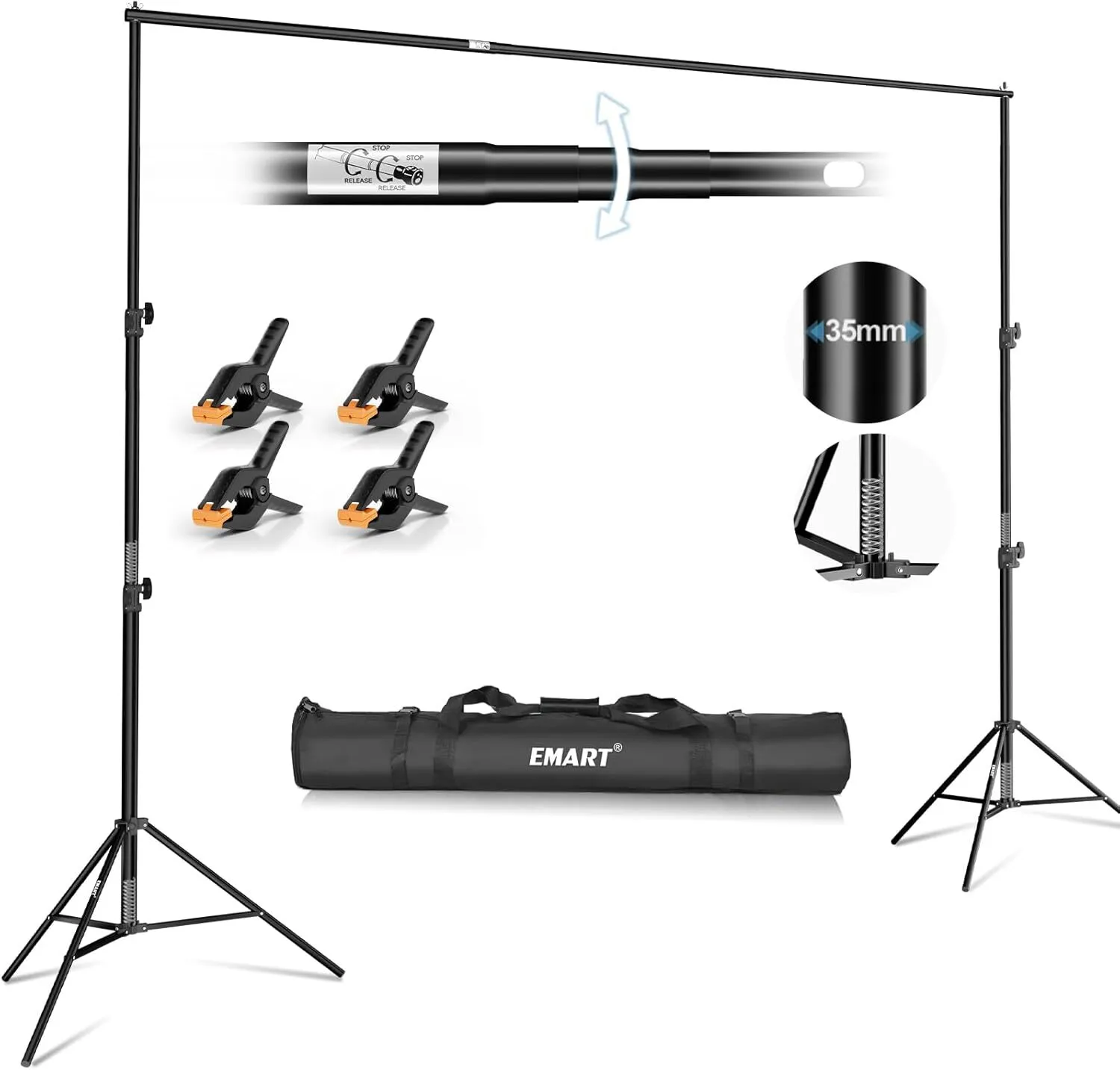 Adjustable Backdrop Stand (10x10FT)