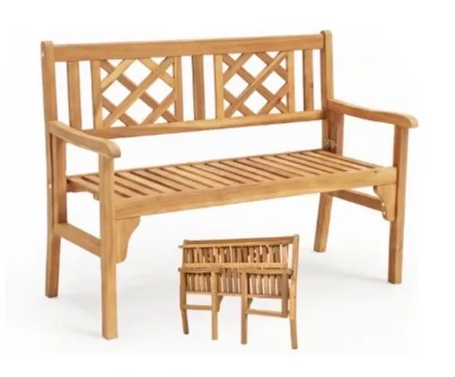 Folding Wooden Bench 