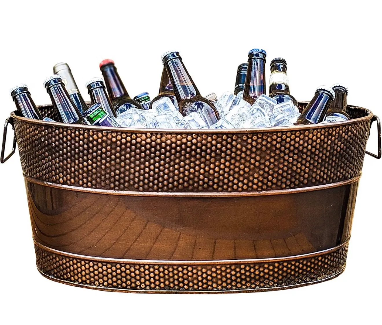 Heavy-Duty Copper Beverage Tub (Large Oval)