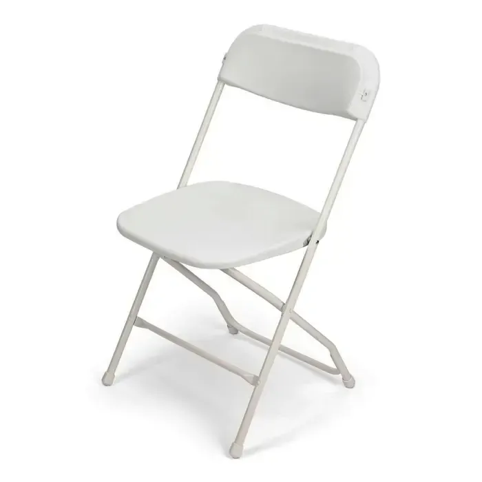 White Plastic Poly Folding Chair 