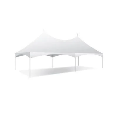 20' x 40' Pinnacle Series High Peak Frame Cross Cable Tent (2-married 20x20 tents)
