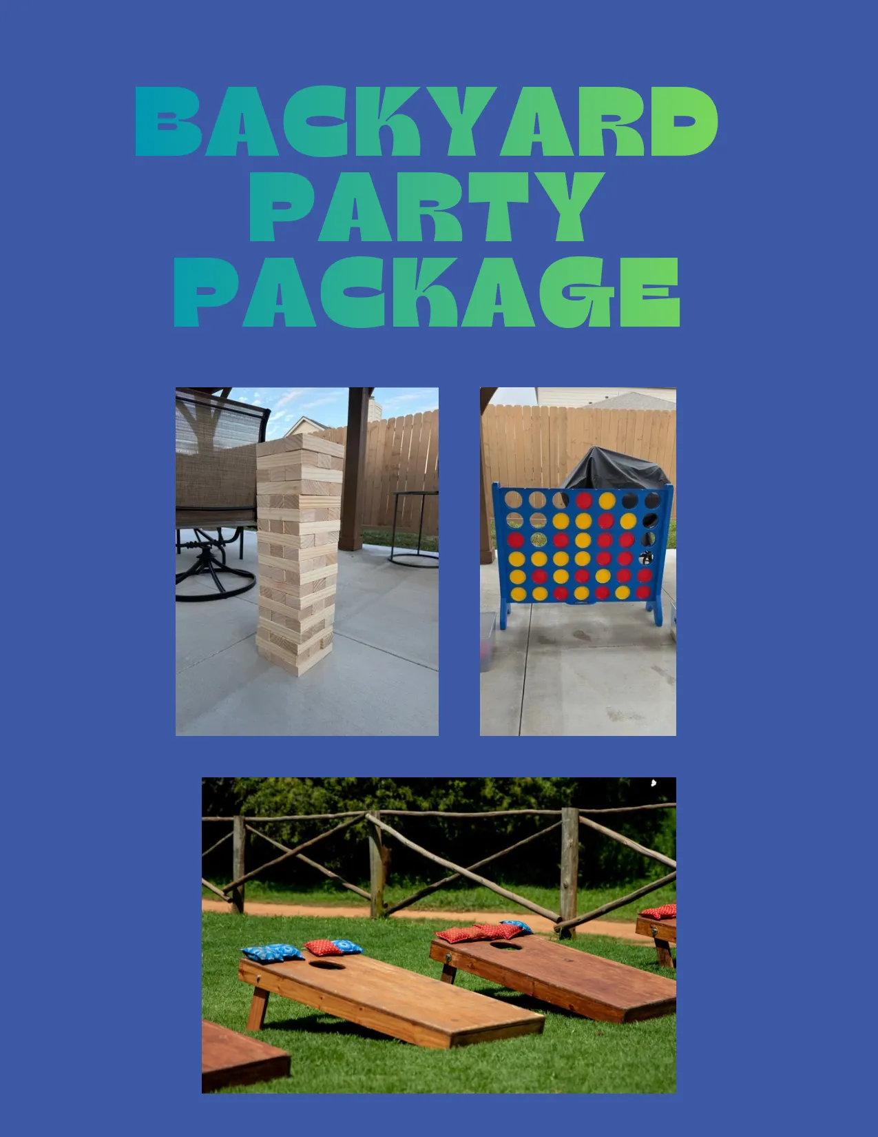Backyard Party Package - Giant Games That Everyone Loves