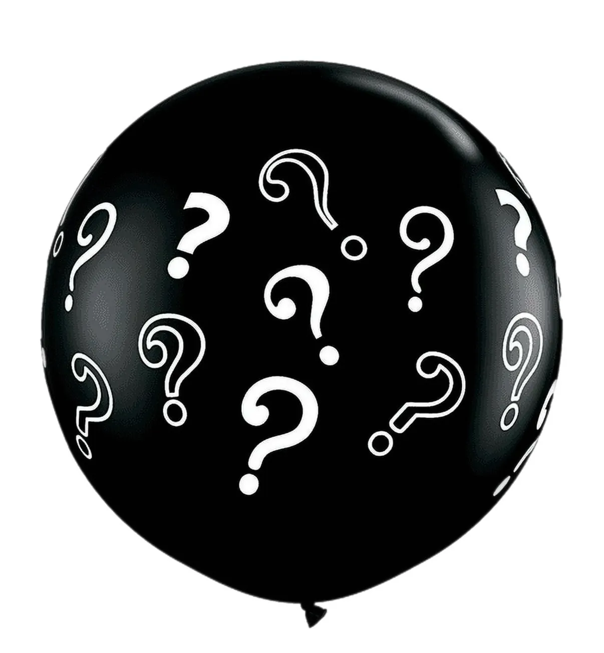 Black Gender Reveal balloon 