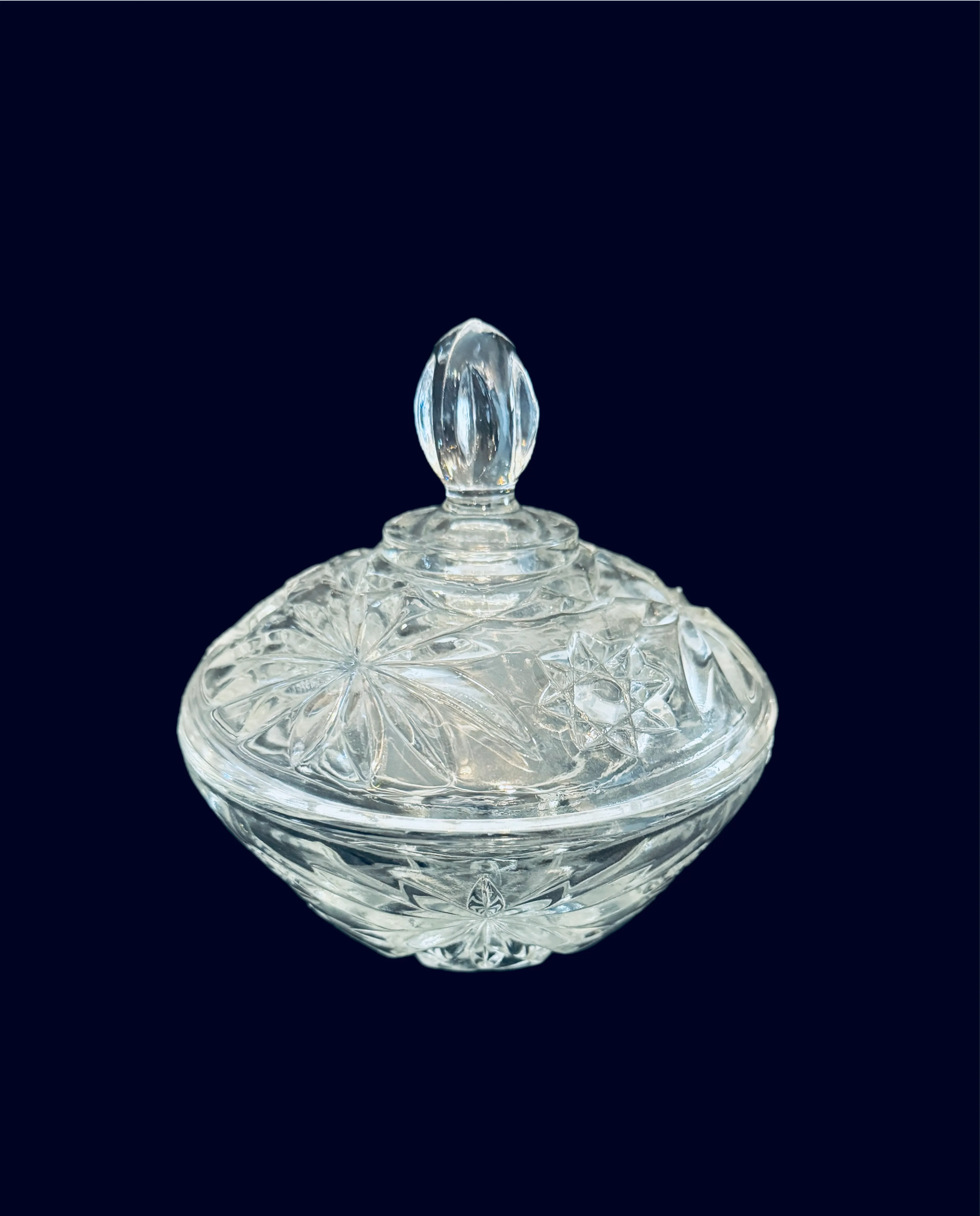 Clear Glass Candy Dish 