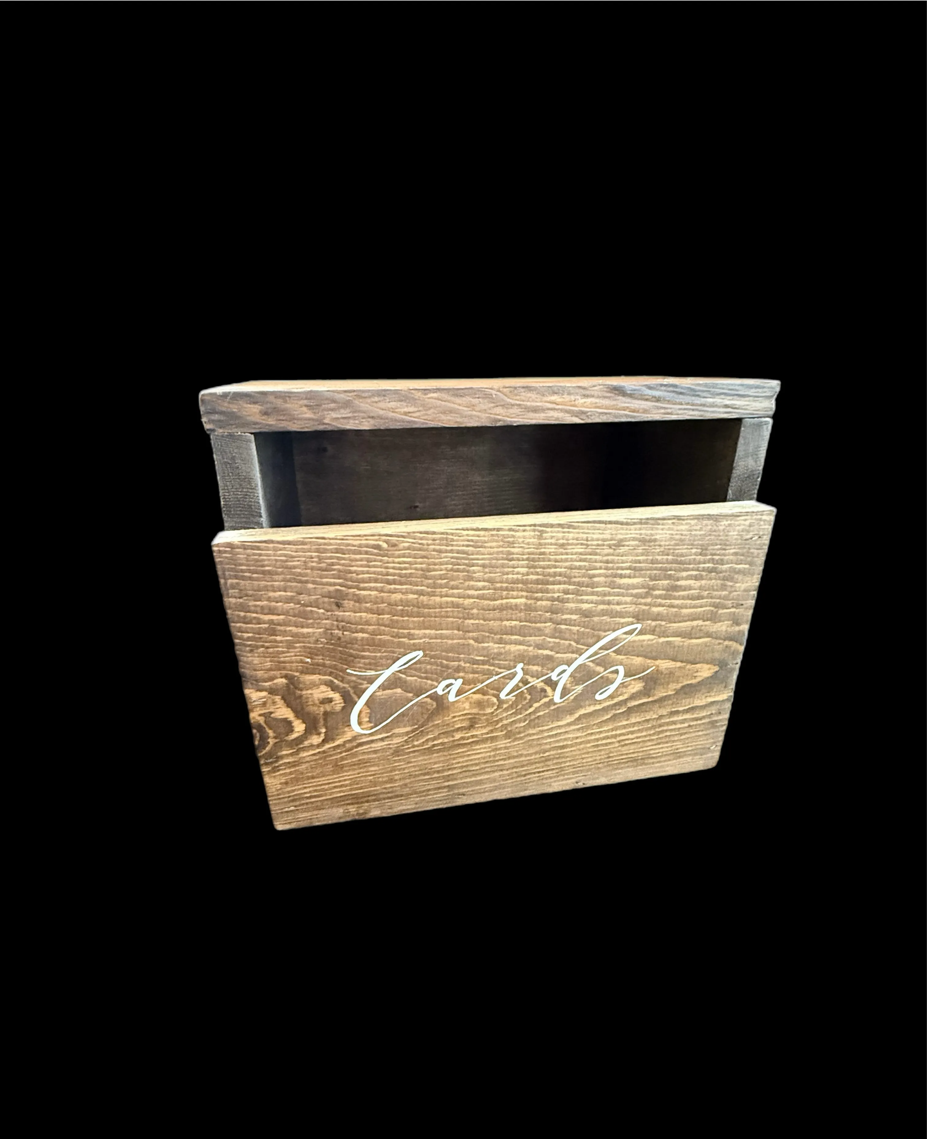 Wood Card Box 