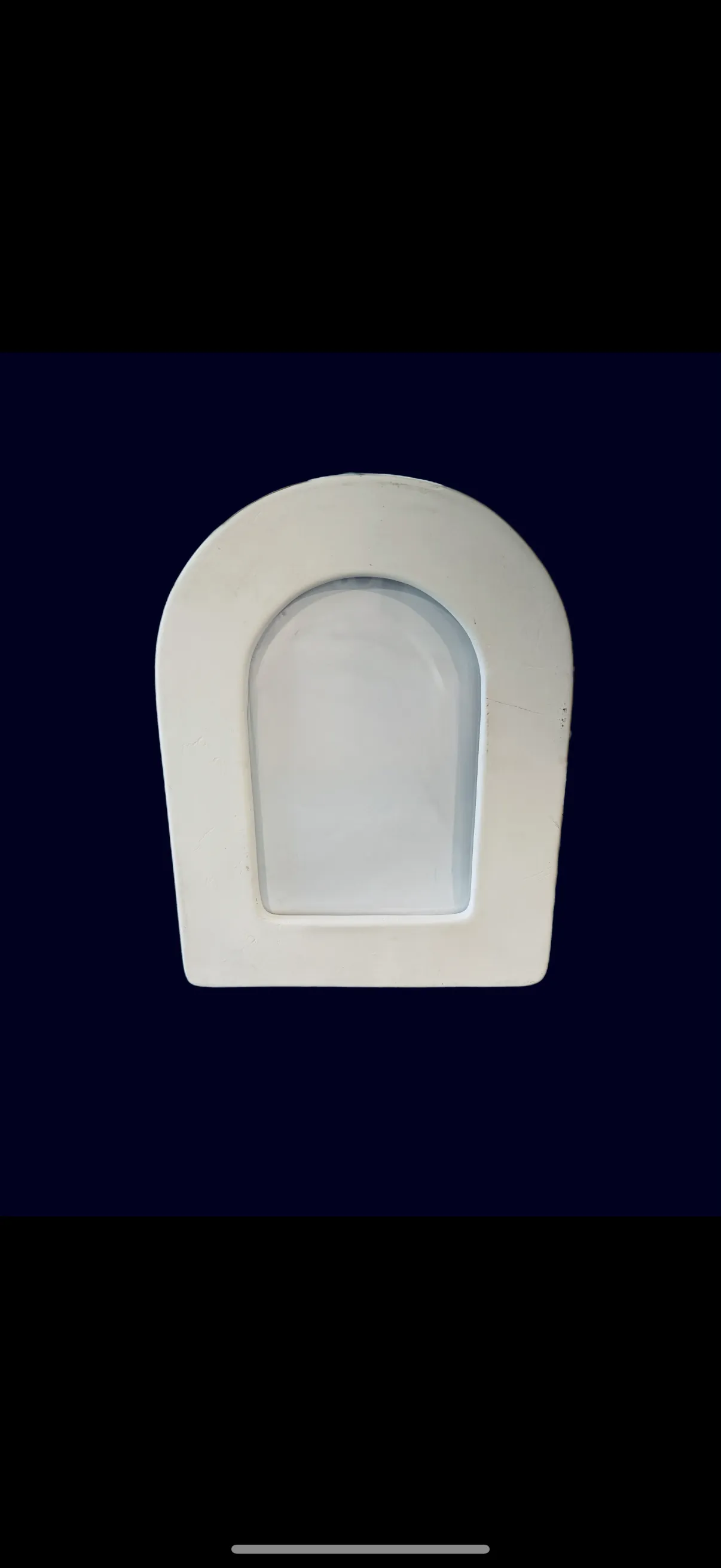 White Round Top Picture Frame