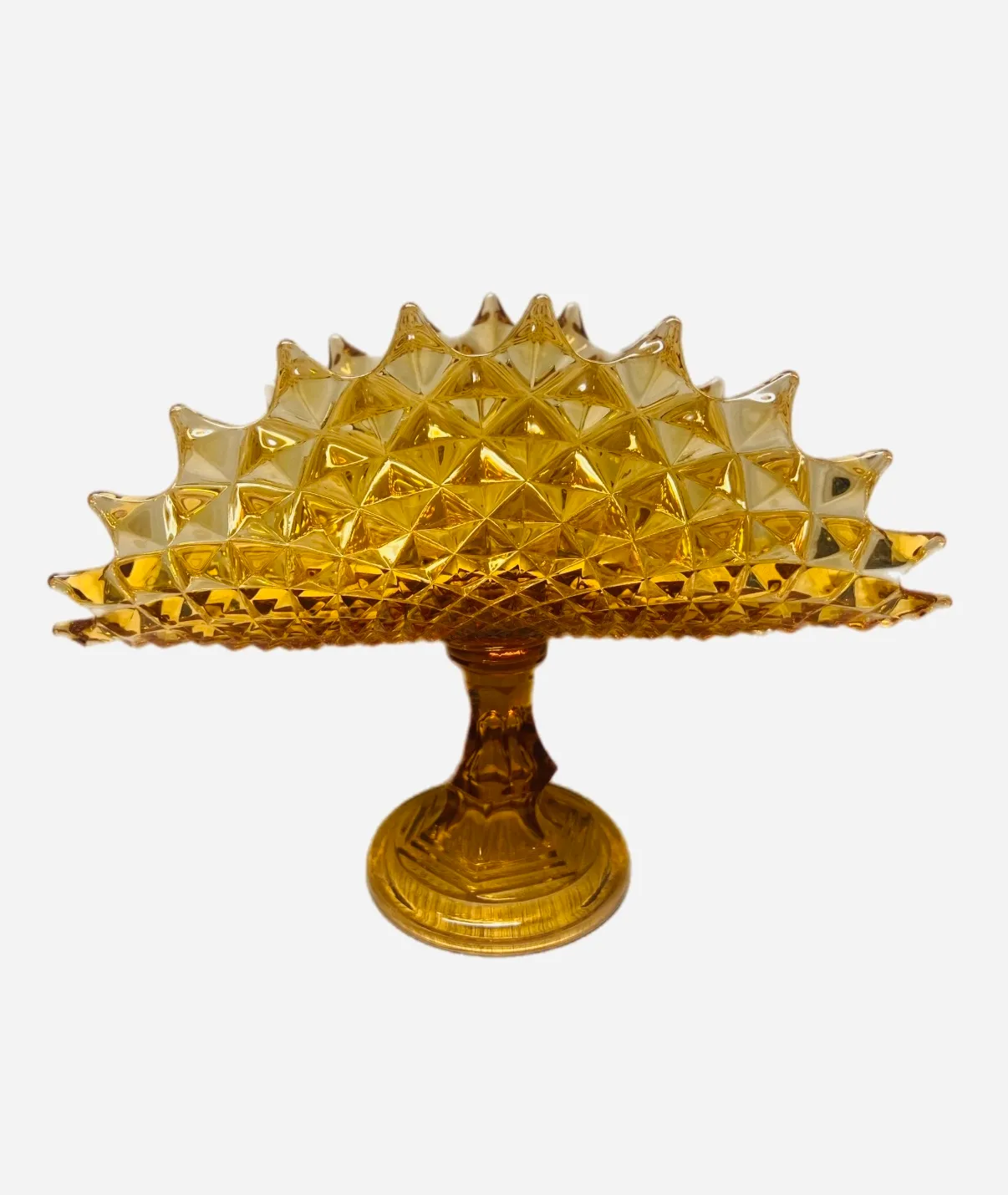 Pointed Amber Banana Boat Bowl