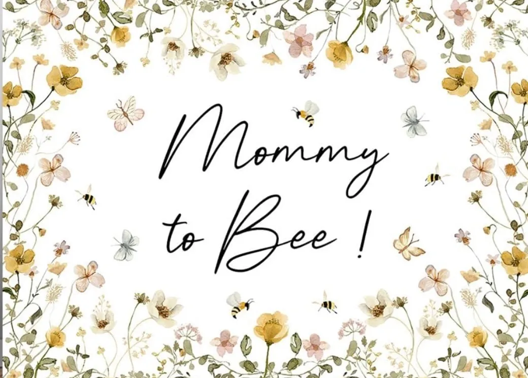 "Mommy to Bee" Backdrop Curtain 