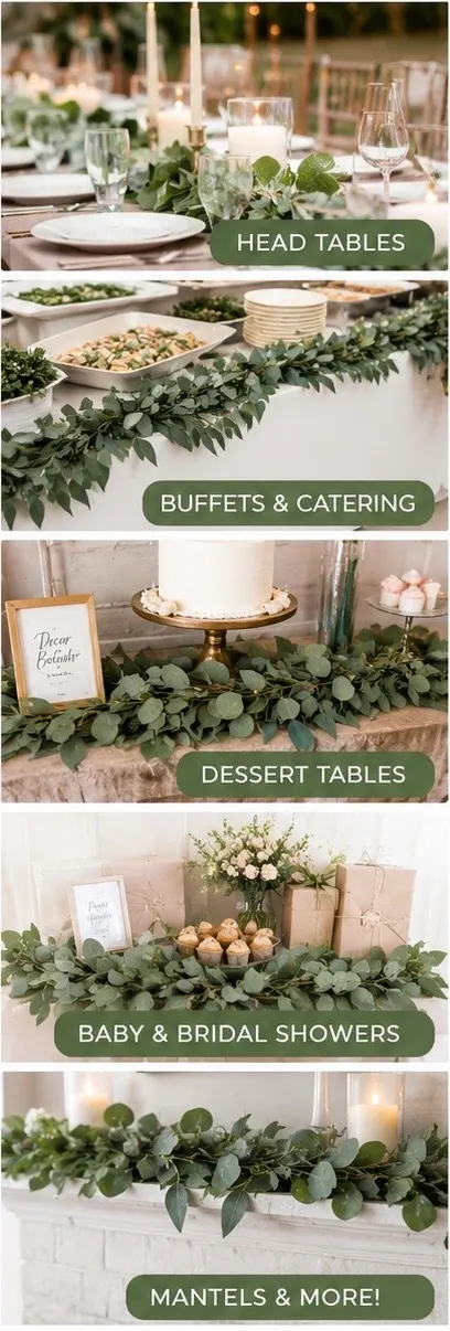 6’ Eucalyptus garland 