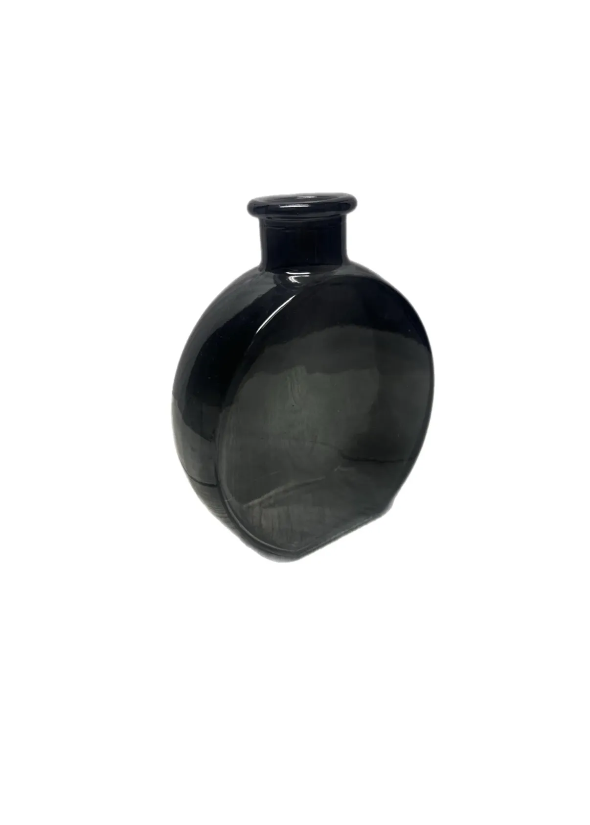 Round Black Bud Vase 
