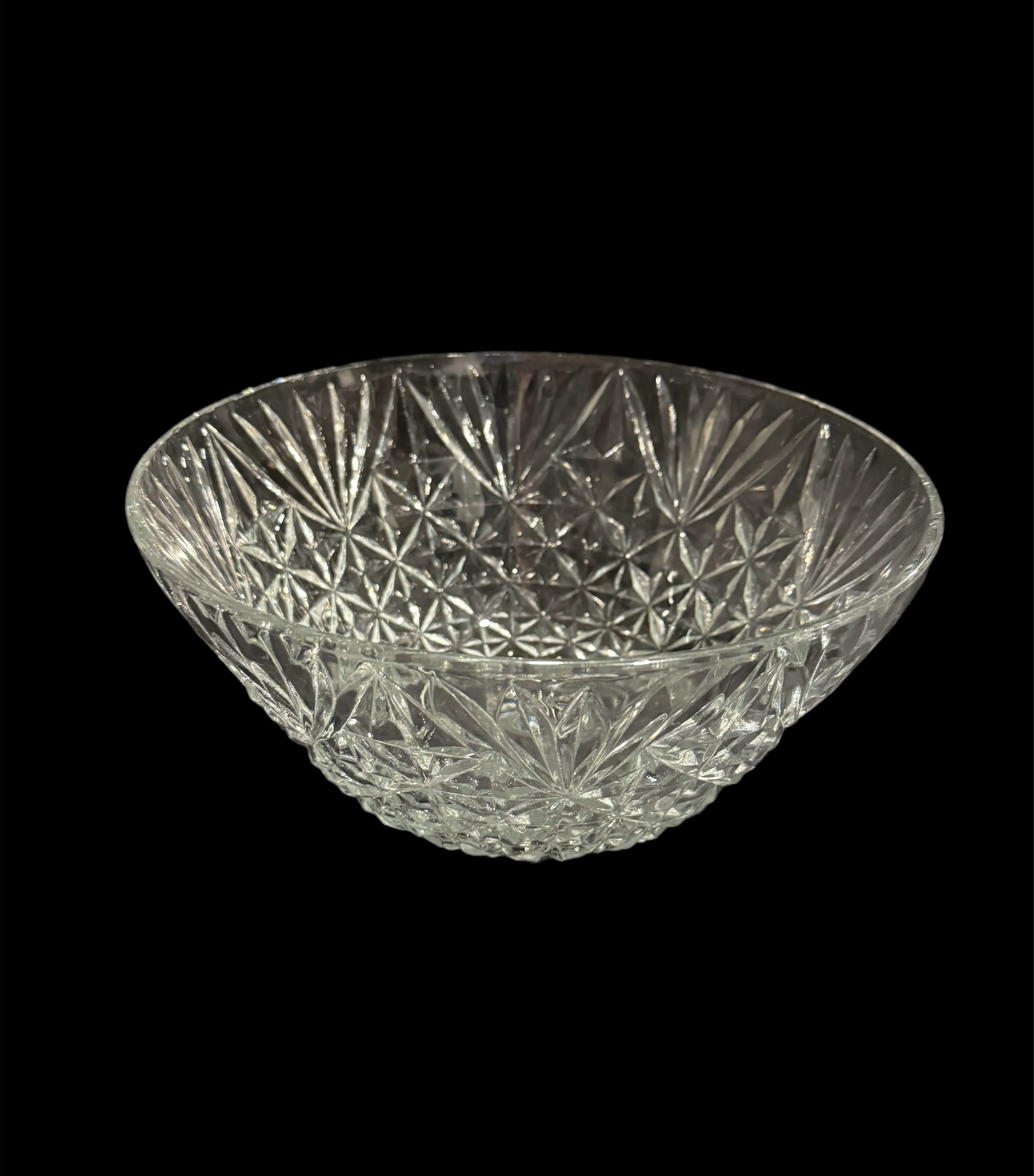 Vintage Glass Punch Bowl
