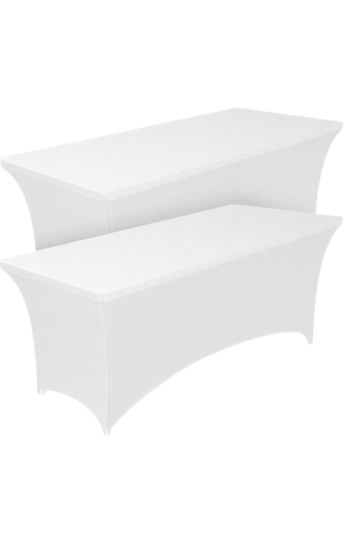 72”x30”x30” fitted table cover (white)