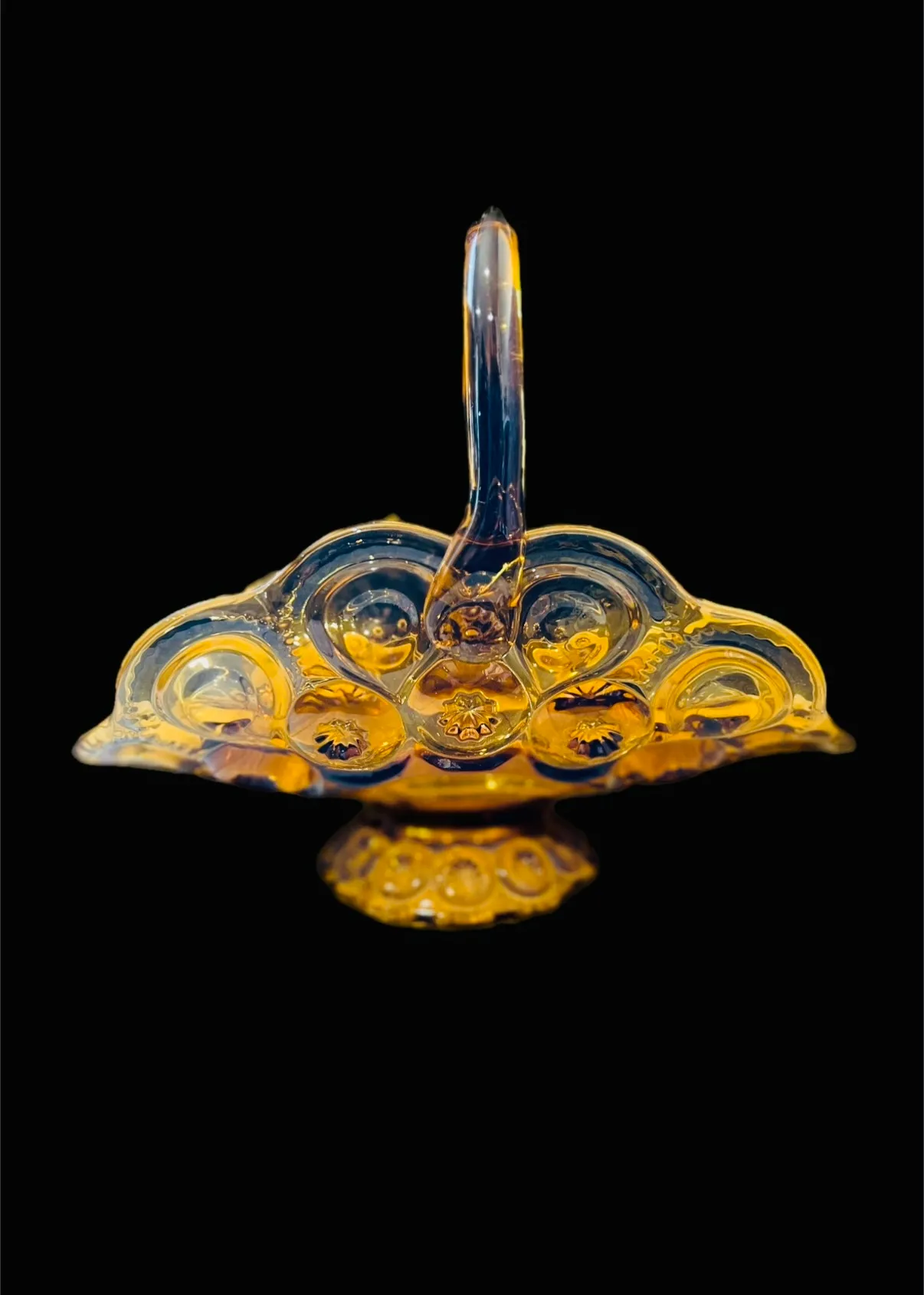 Amber Handled Banana Boat Bowl