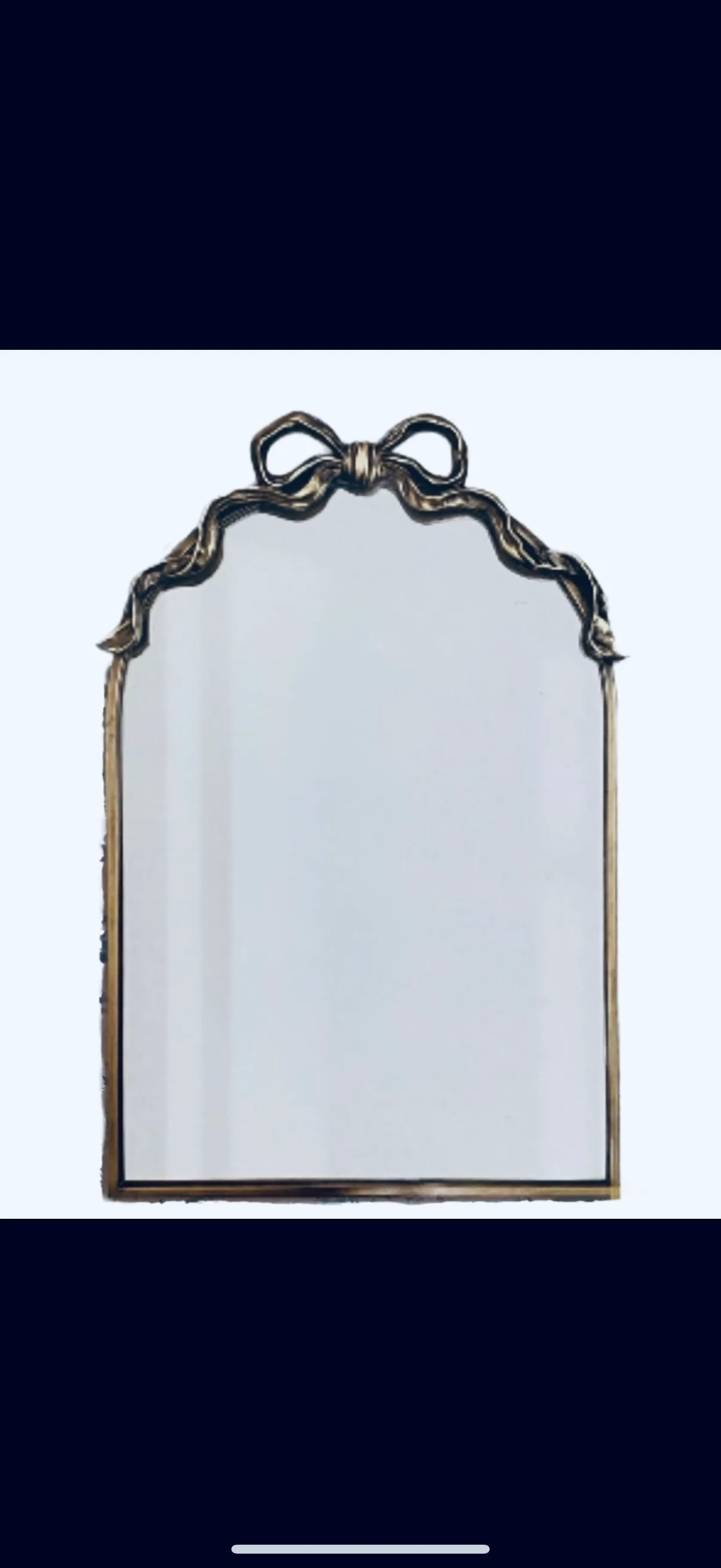 Gold Bow Mirror