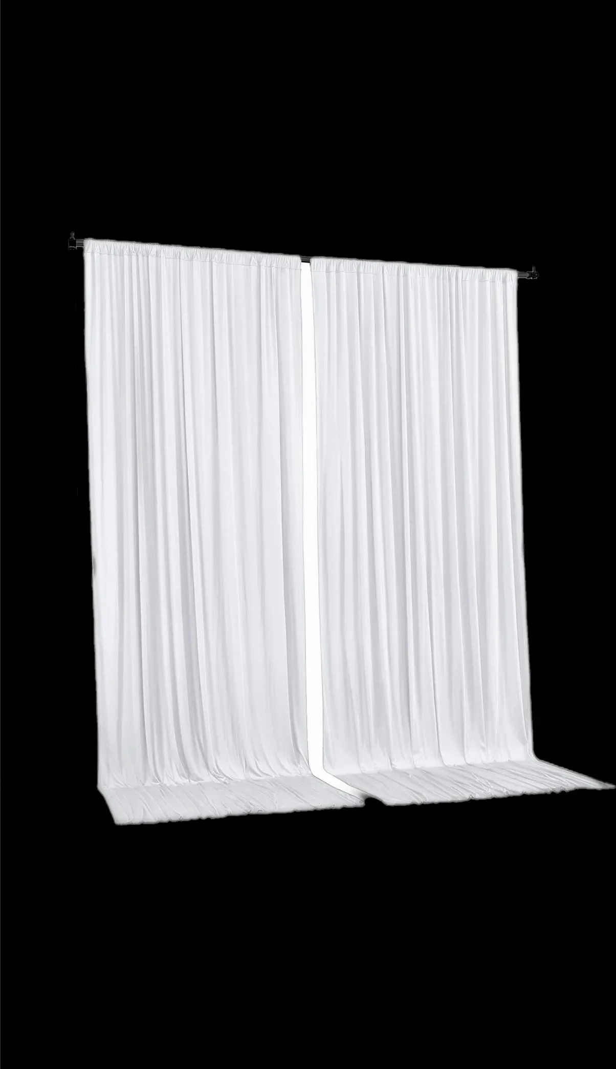 White Backdrop Curtains 