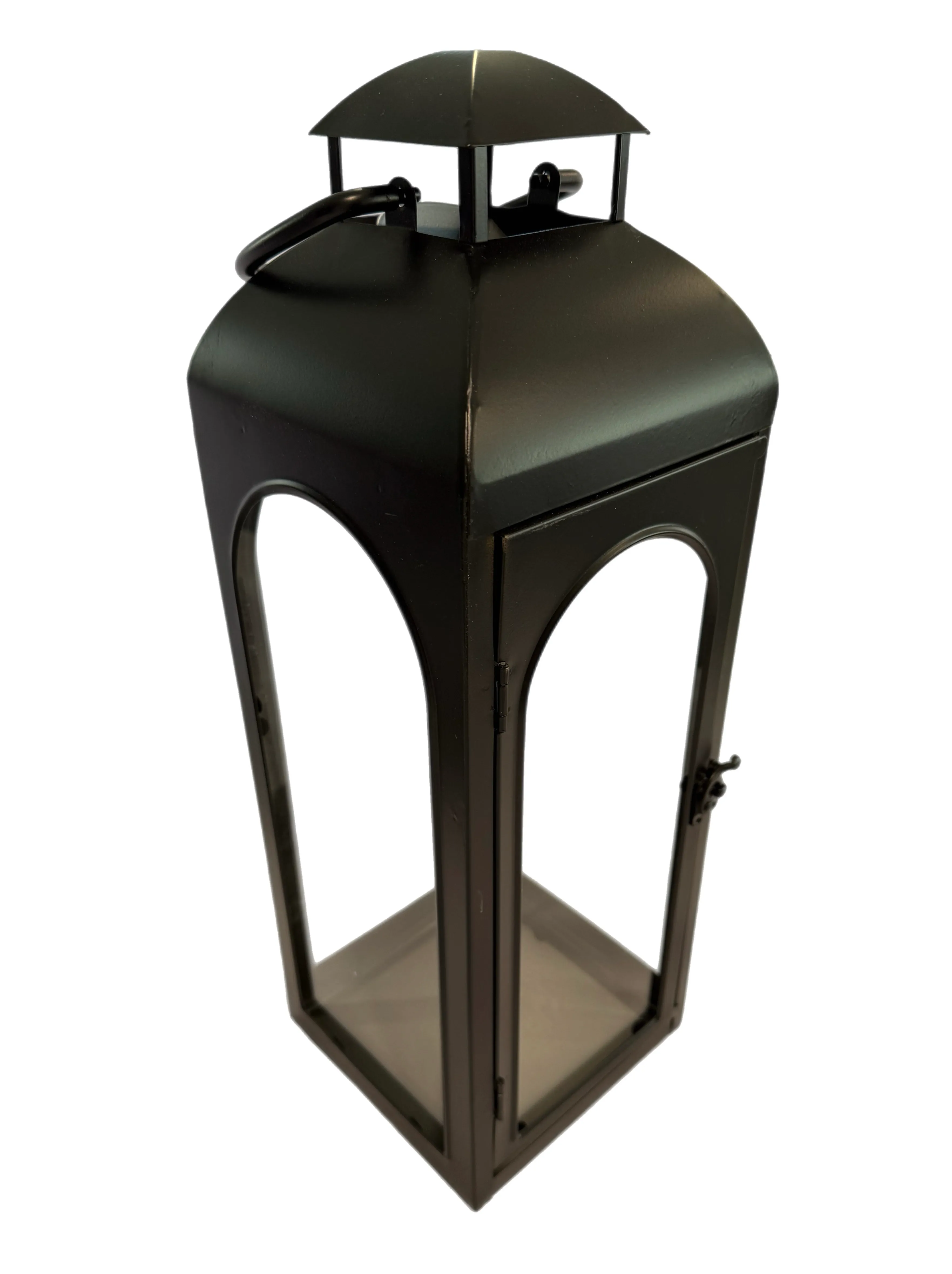 18’’ Black Metal Candle Lantern 