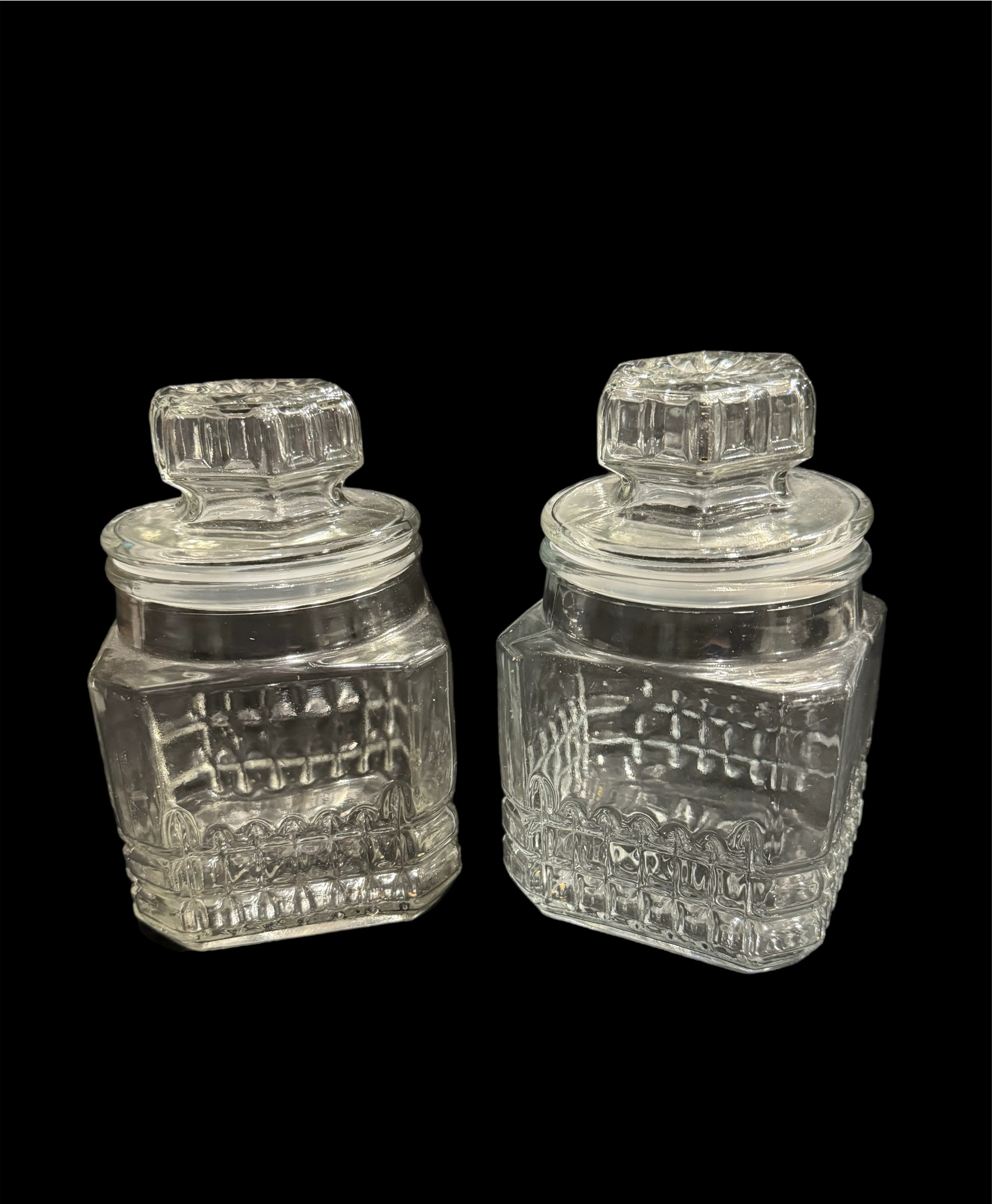 Vintage Glass Canisters (2)