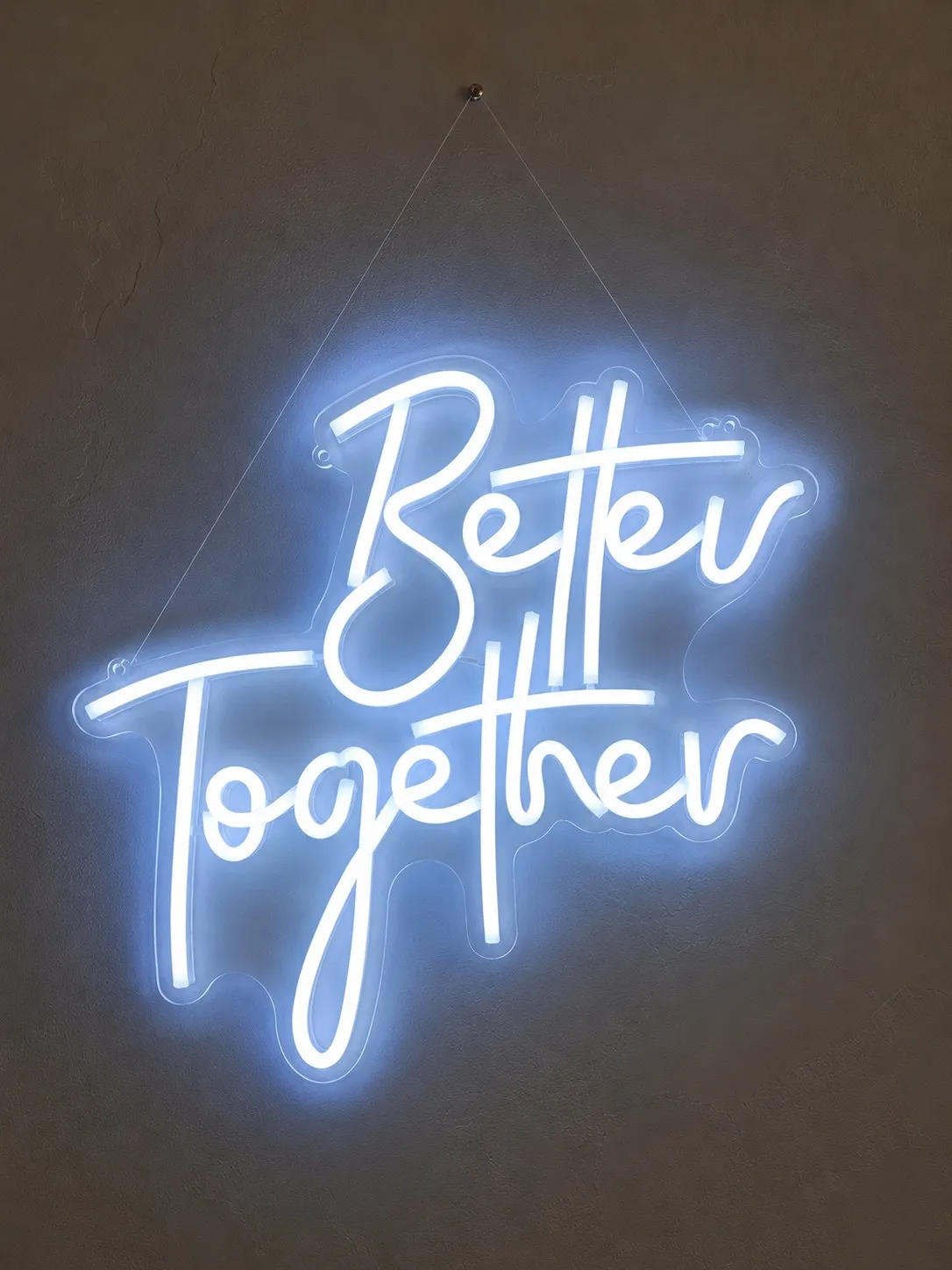 “Better Together” neon light 