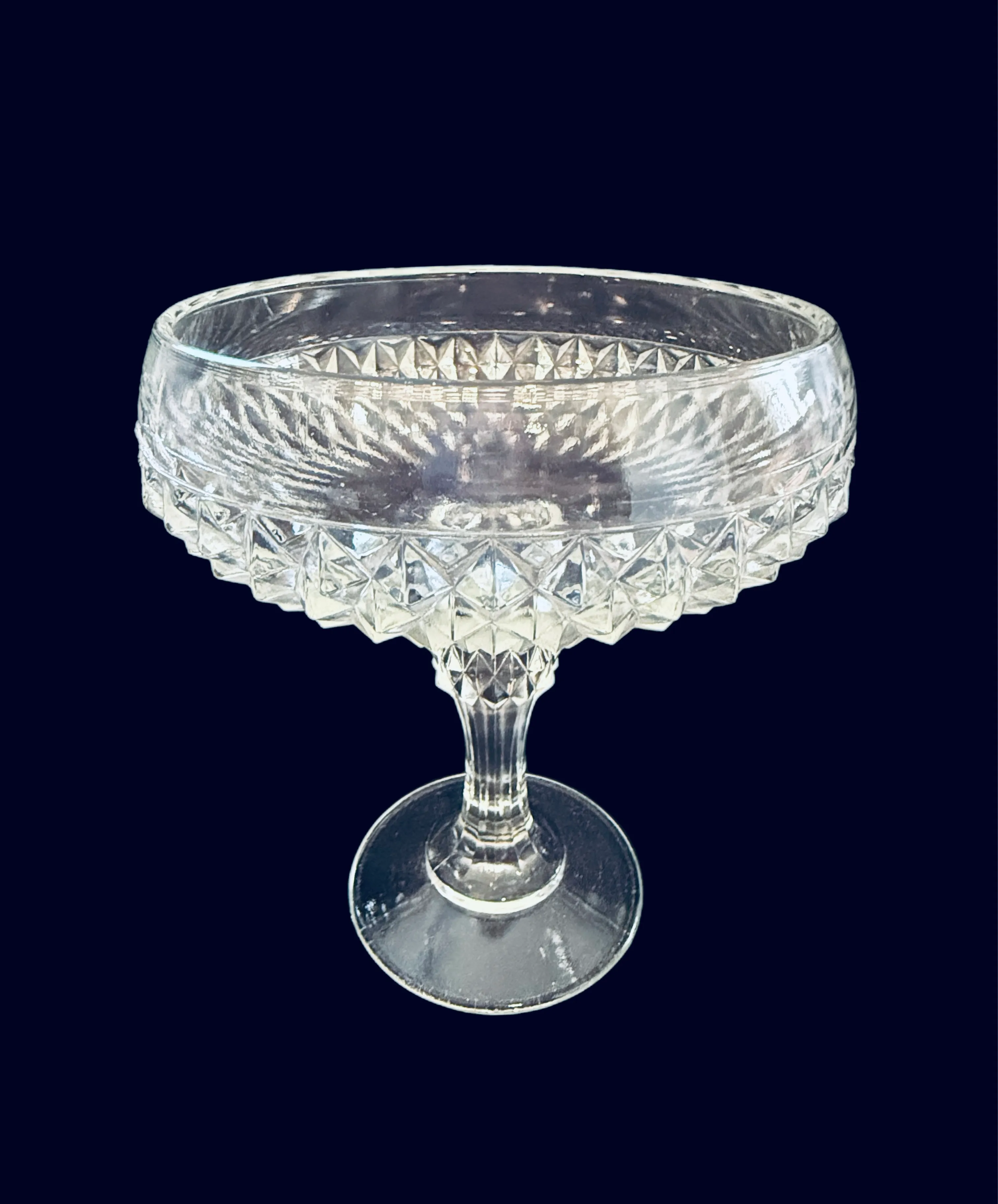 Clear Glass Pedestal Bowl