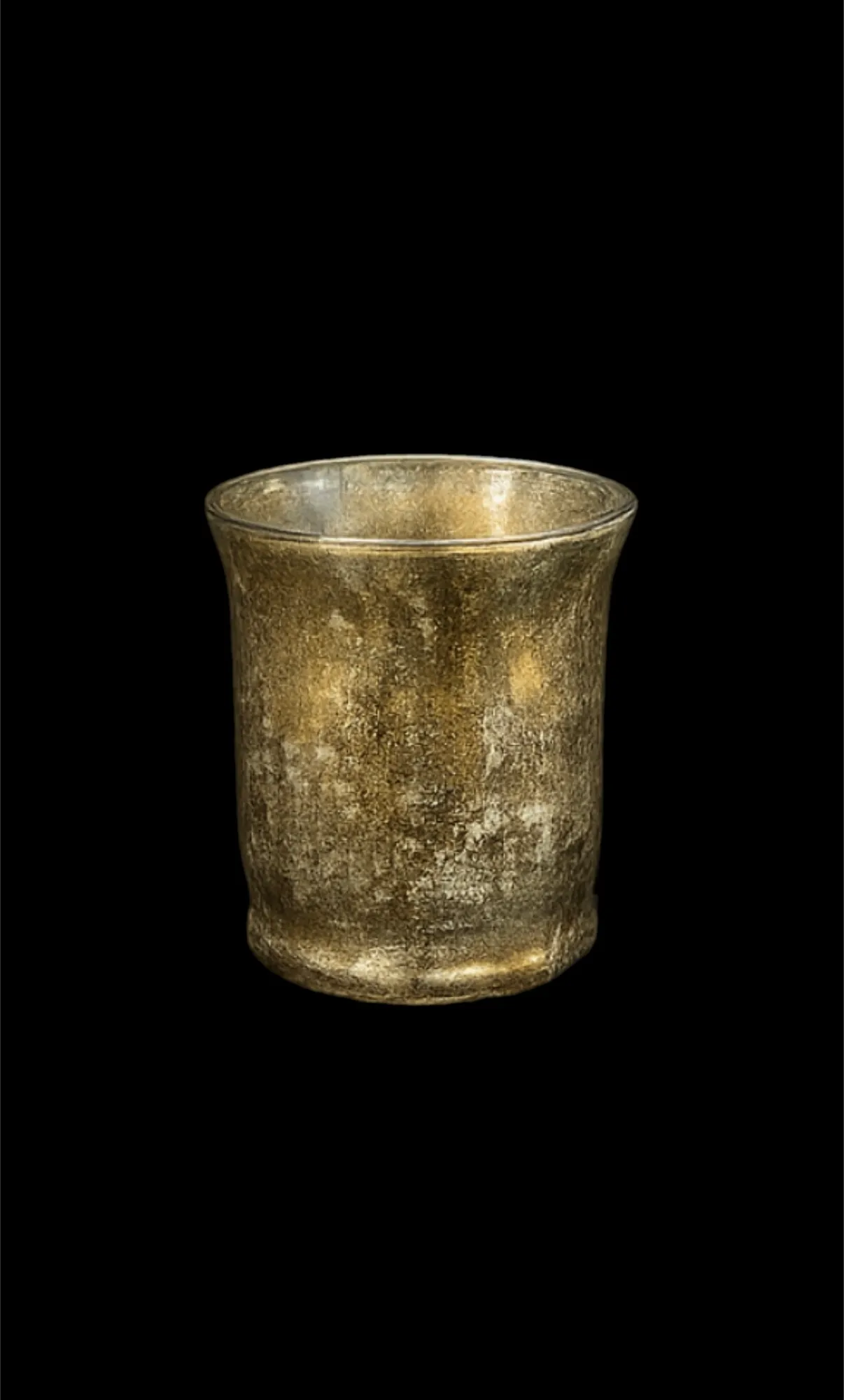 Gold Flared Cylinder vase 
