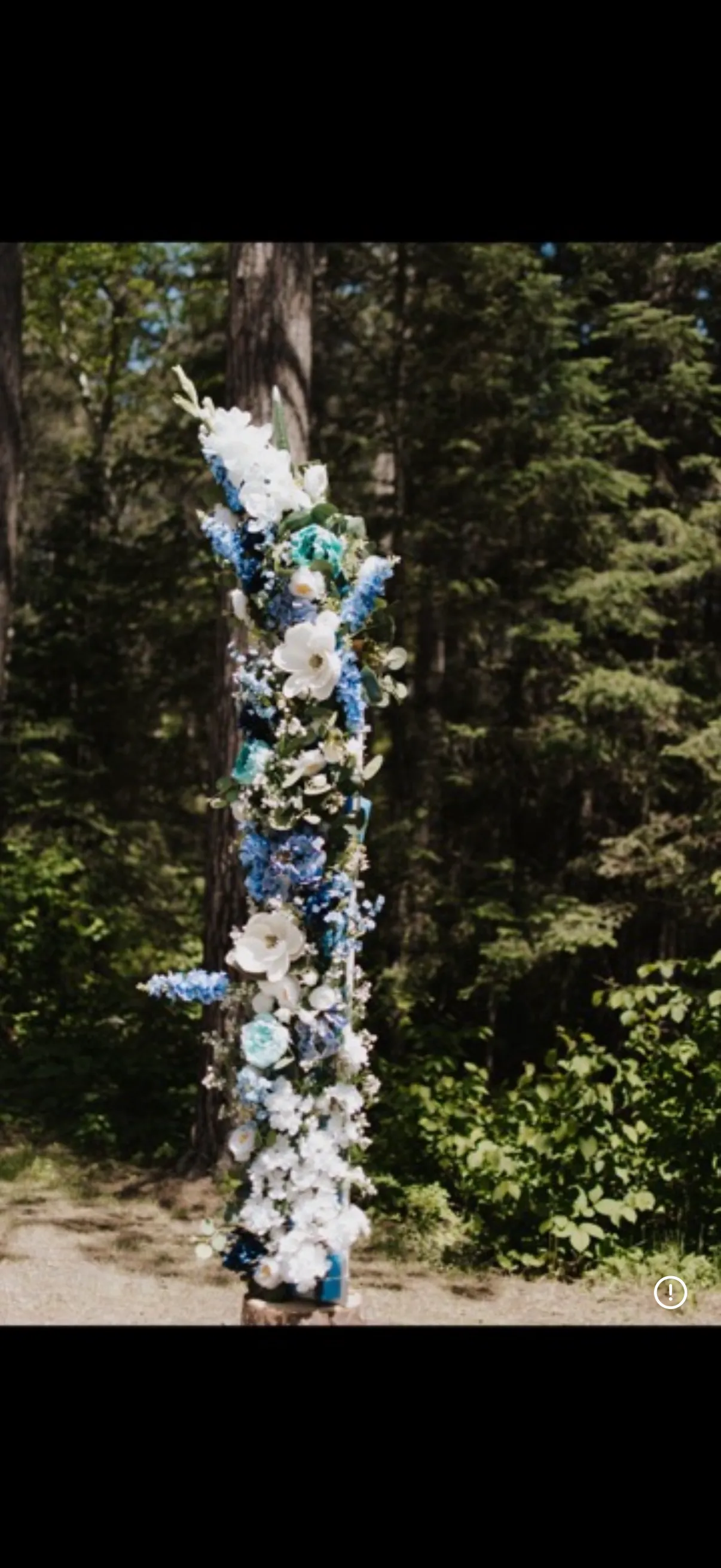 Double Floral Pillar Arch 