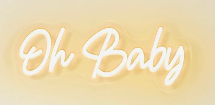 "Oh Baby" Neon Sign