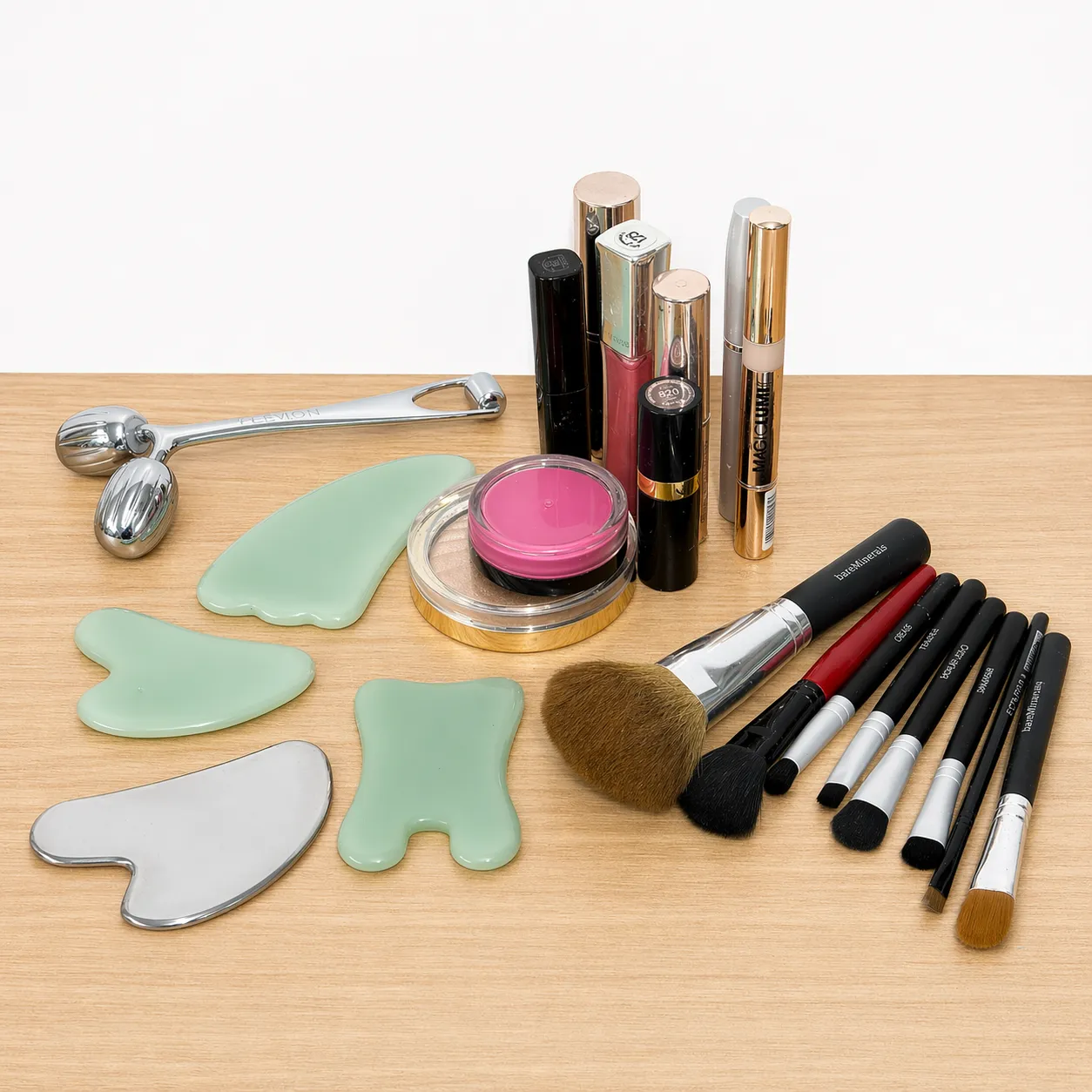 Assorted Makeup and Gua Sha Tools
