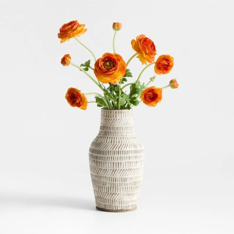 Artificial Orange Ranunculus Stem